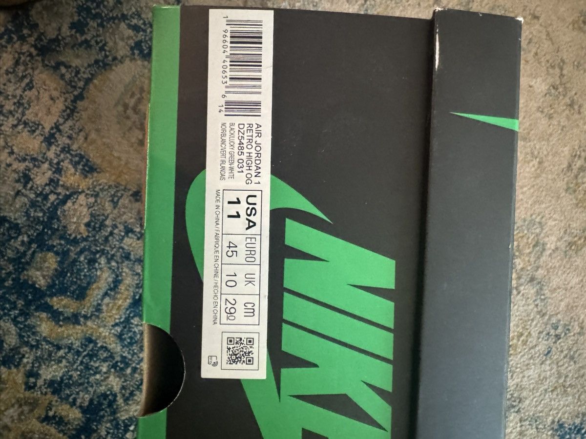 Nike Lucky Green Jordan 1 Size US 11 / EU 44 - 4 Thumbnail
