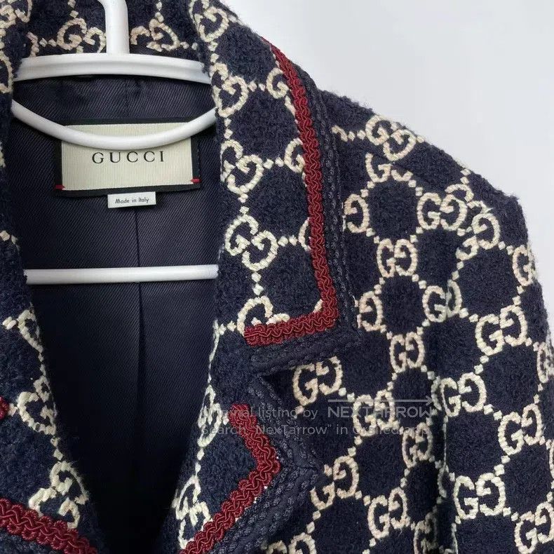 Gucci Gucci Coarse tweed full print jacket Size XS / US 0-2 / IT 36-38 - 5 Thumbnail
