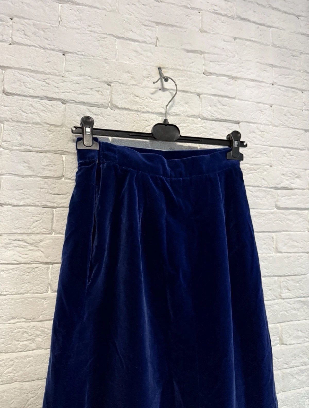 Saint Laurent Paris Super Rare Vintage Saint Larent Paris Velour Skirt 80s Sz 36 Size 26" / US 2 / IT 38 - 4 Thumbnail