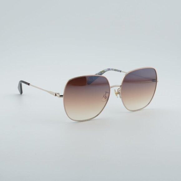 Kate Spade Kate Spade CHARLI/F/S 0AU2 NQ Sunglasses Red Gold Square Size ONE SIZE - 4 Thumbnail