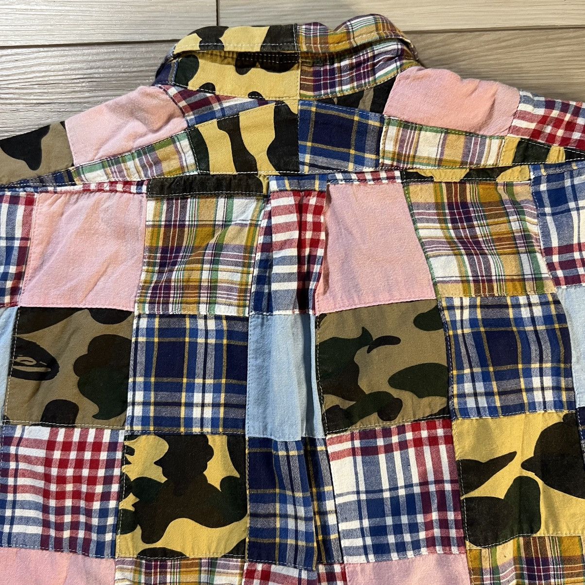 Bape BAPE Camo Patchwork Short Sleeve Button Down Shirt Size US M / EU 48-50 / 2 - 18 Thumbnail
