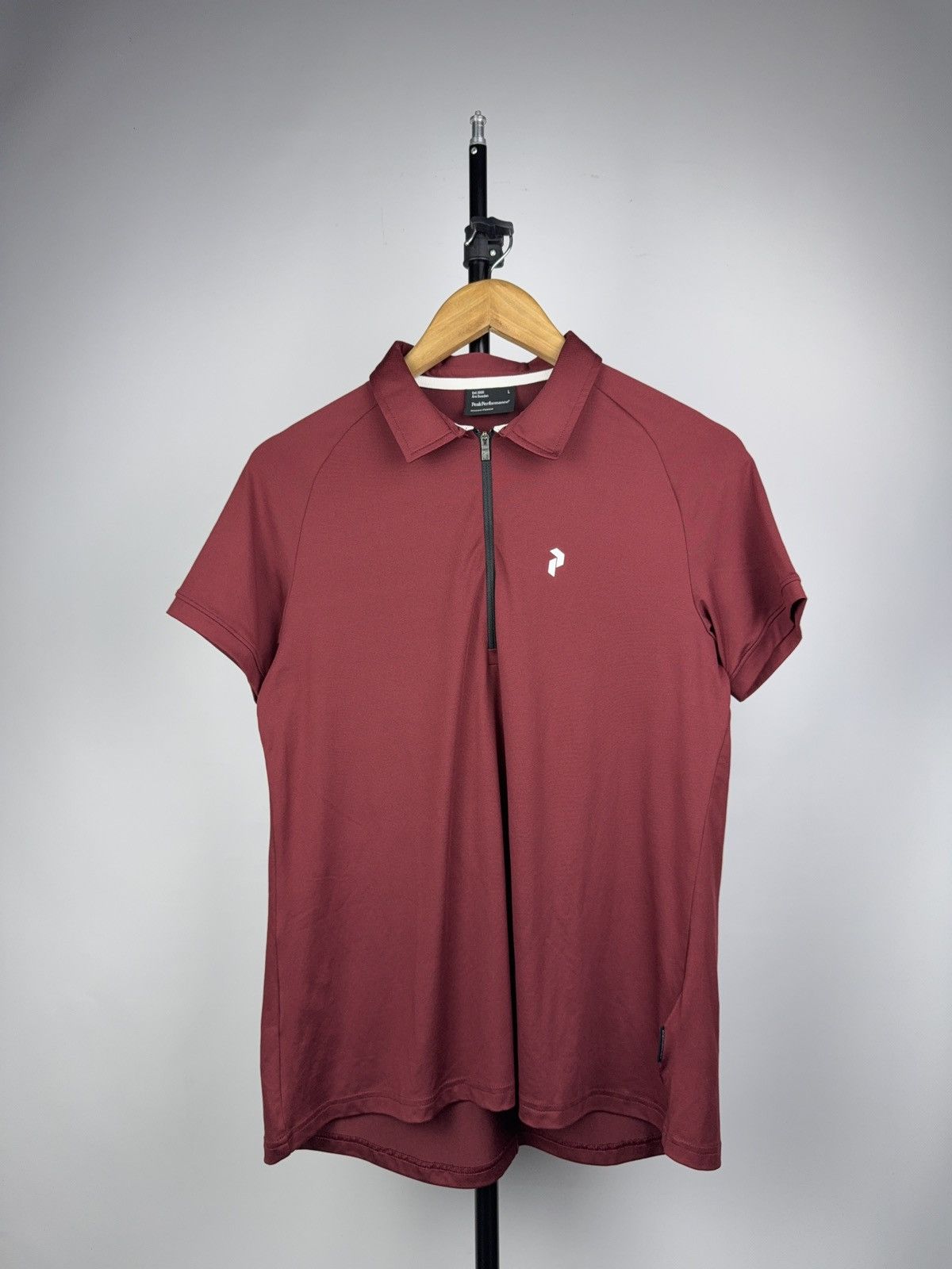 Peak Performance Outdoor Peak Performance Active Zip Polo Shirt Burgundy Size L / US 10 / IT 46 - 1 Thumbnail