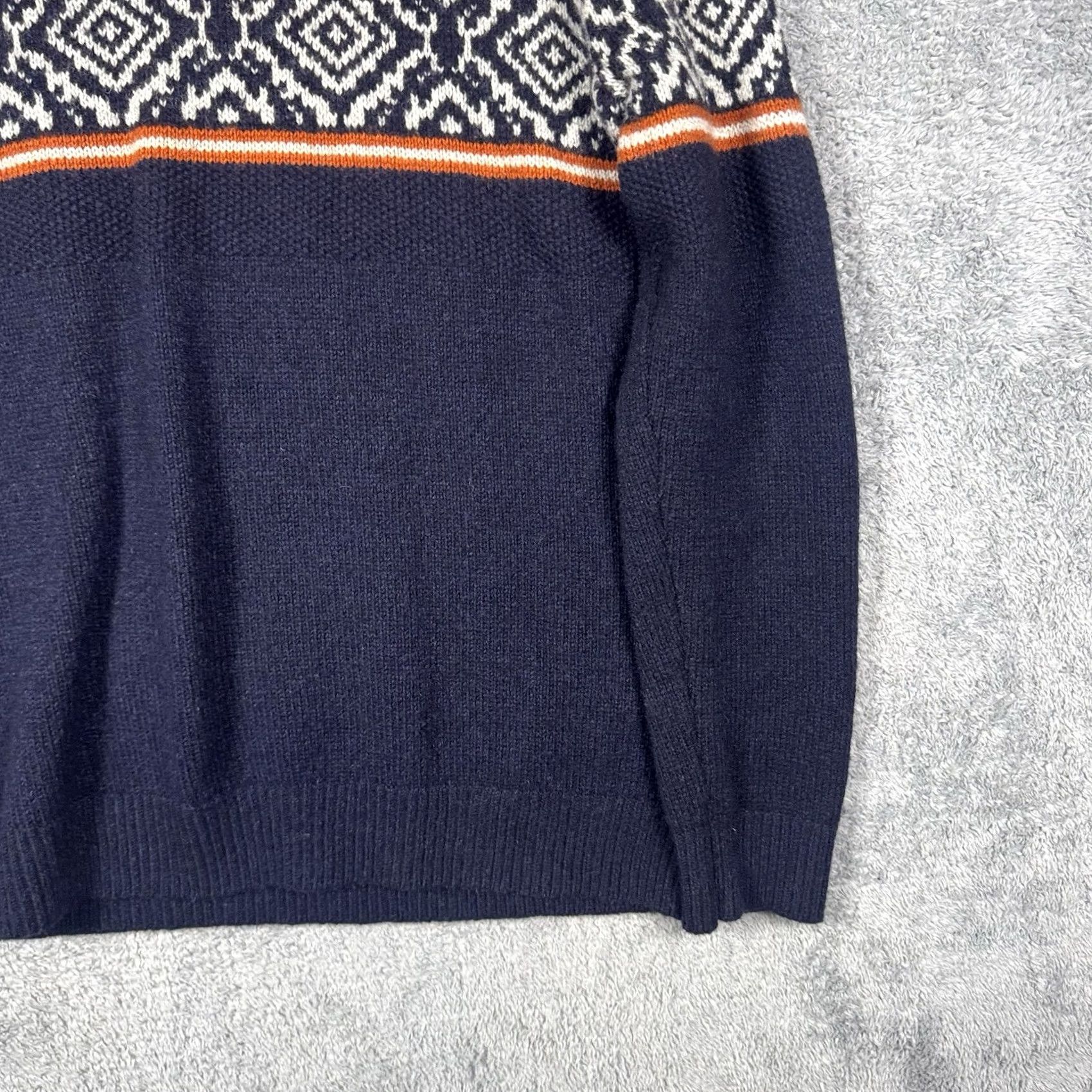 FatFace Fat Face Sweater Mens XL Wool Fair Isle Crewneck Pullover Chunky Knit Jumper Size US XL / EU 56 / 4 - 2 Thumbnail