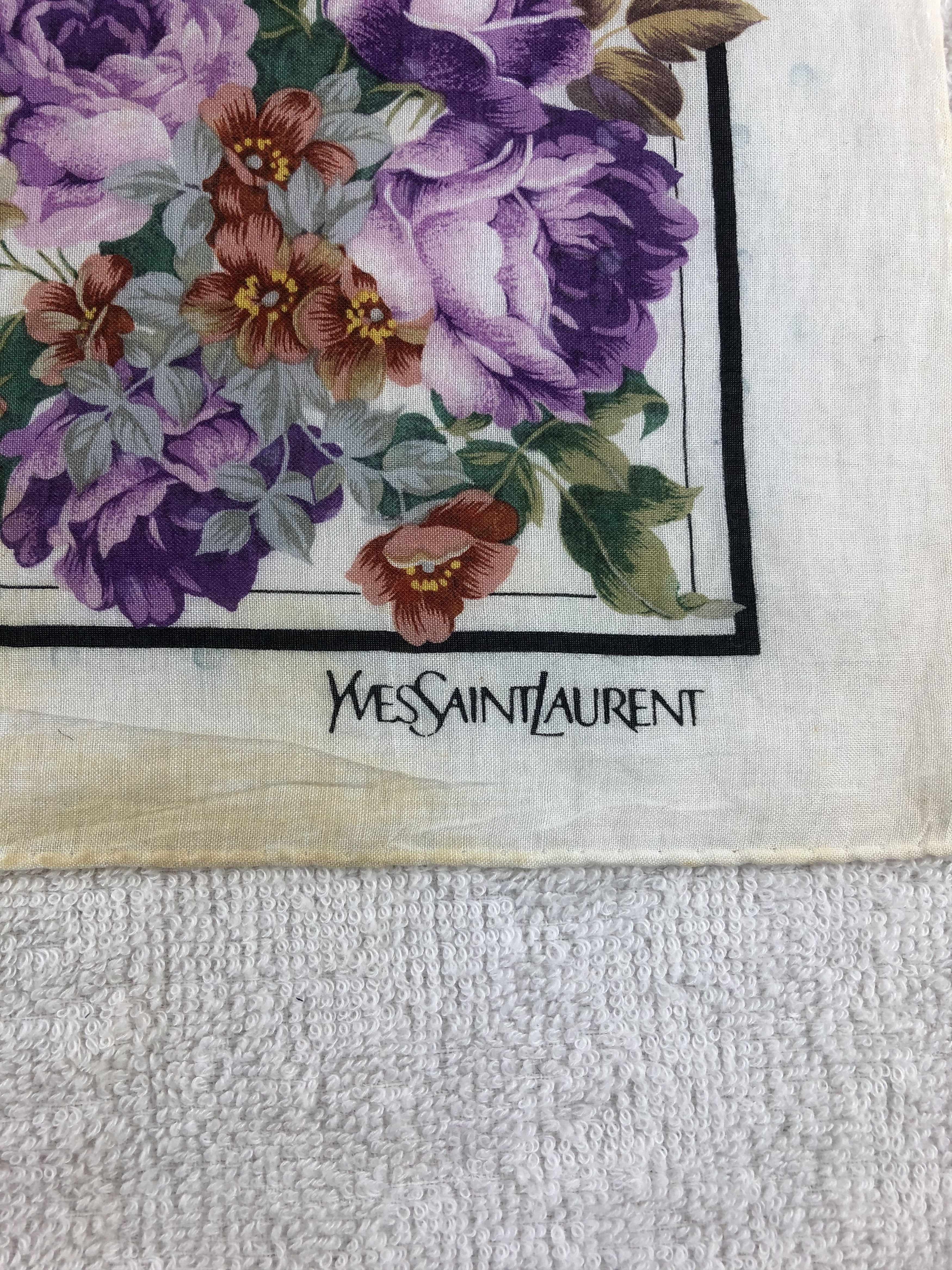 Vintage × Yves Saint Laurent Yves Saint Laurent Handkerchief / Bandana / Neckerchief Size ONE SIZE - 5 Thumbnail