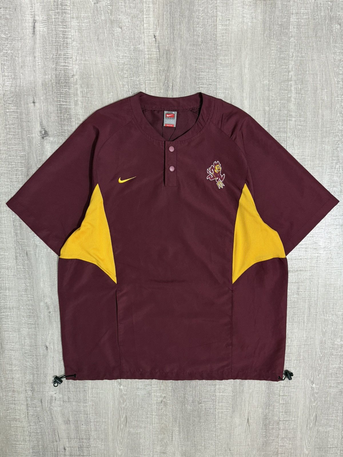 Nike Vintage nike arizona state sun devils half button jacket Size US L / EU 52-54 / 3 - 3 Thumbnail