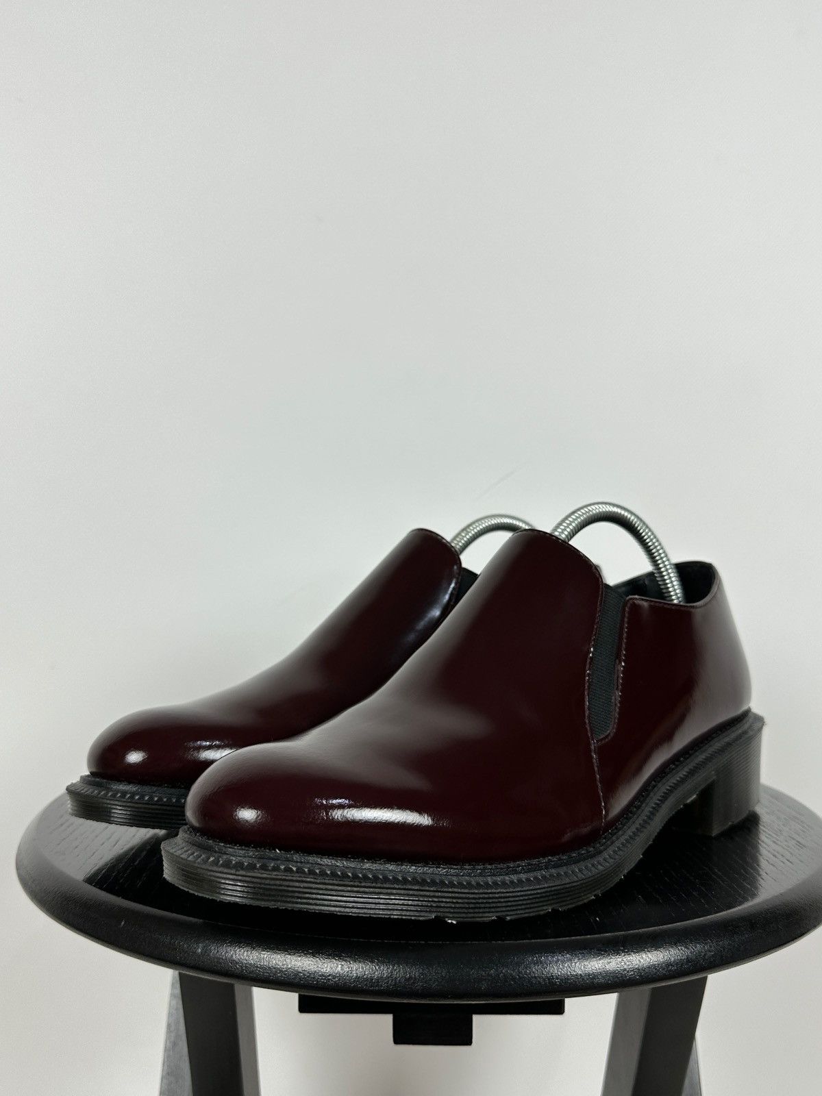 Dr. Martens Dr. Martens Rosyna Burgundy Polished Smooth Leather Loafers Size US 10.5 / IT 40.5 - 10 Thumbnail