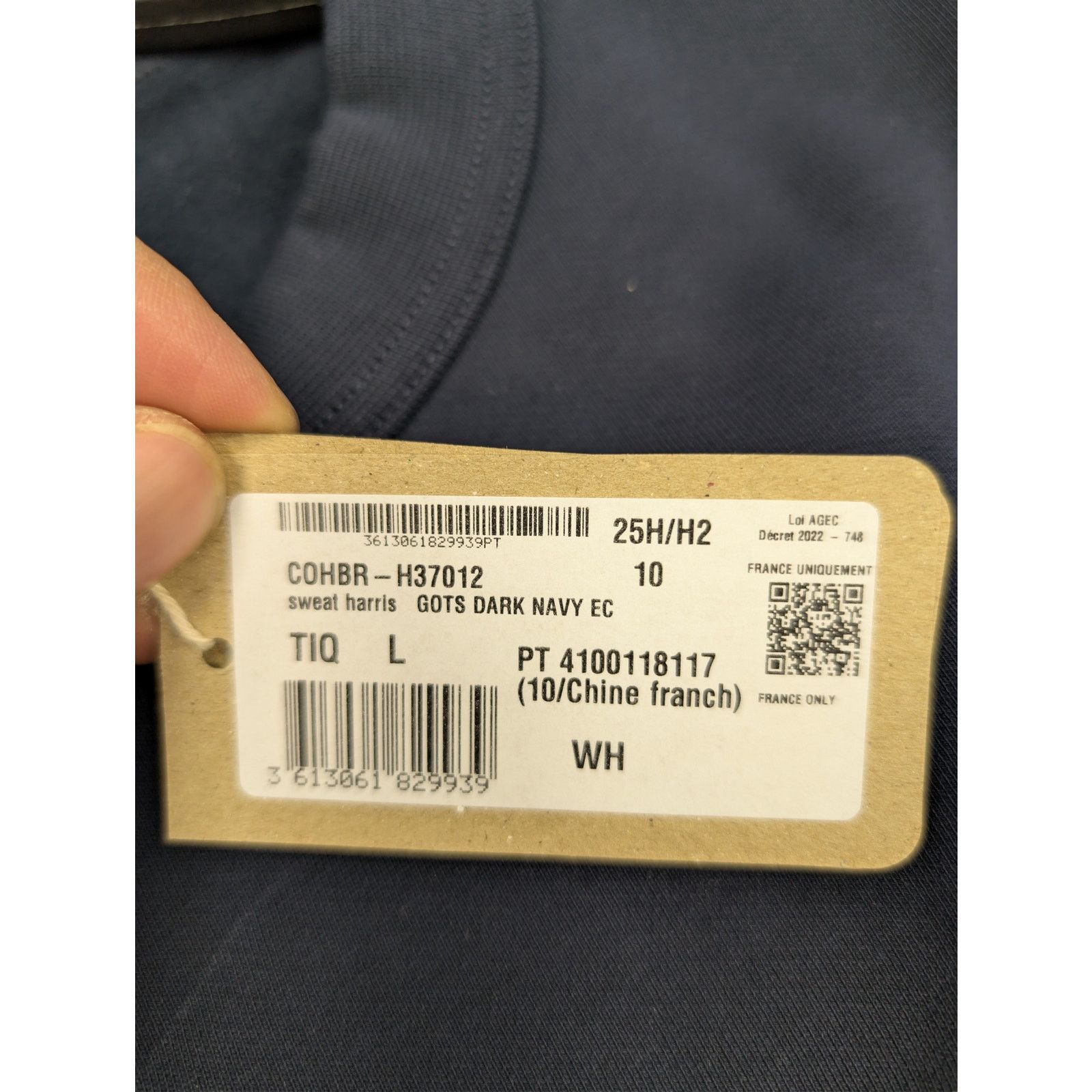 A.P.C. o1rshd1 Sweatshirt Harris in Dark Blue Size US L / EU 52-54 / 3 - 19 Thumbnail