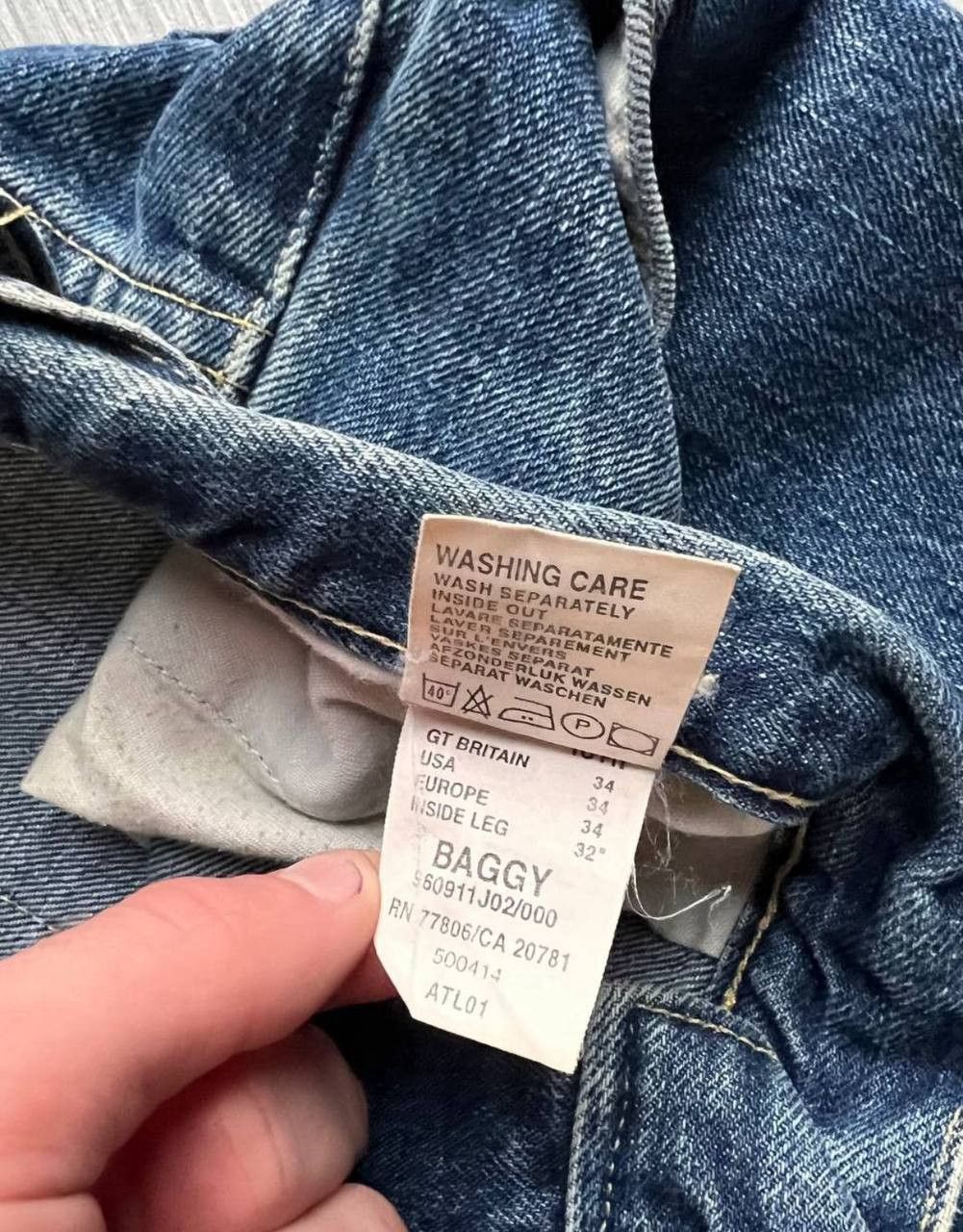 Tommy Jeans Vintage 90s Tommy Baggy Jeans Size US 34 / EU 50 - 4 Thumbnail