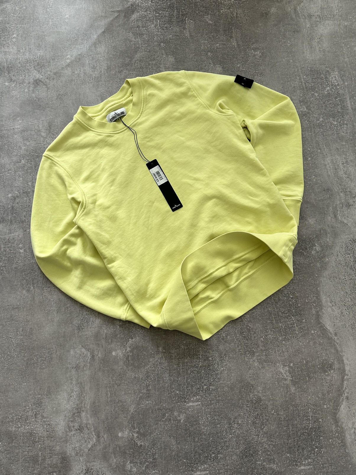 image of Stone Island Yellow Sweatshirt, Men's (Size Medium)
