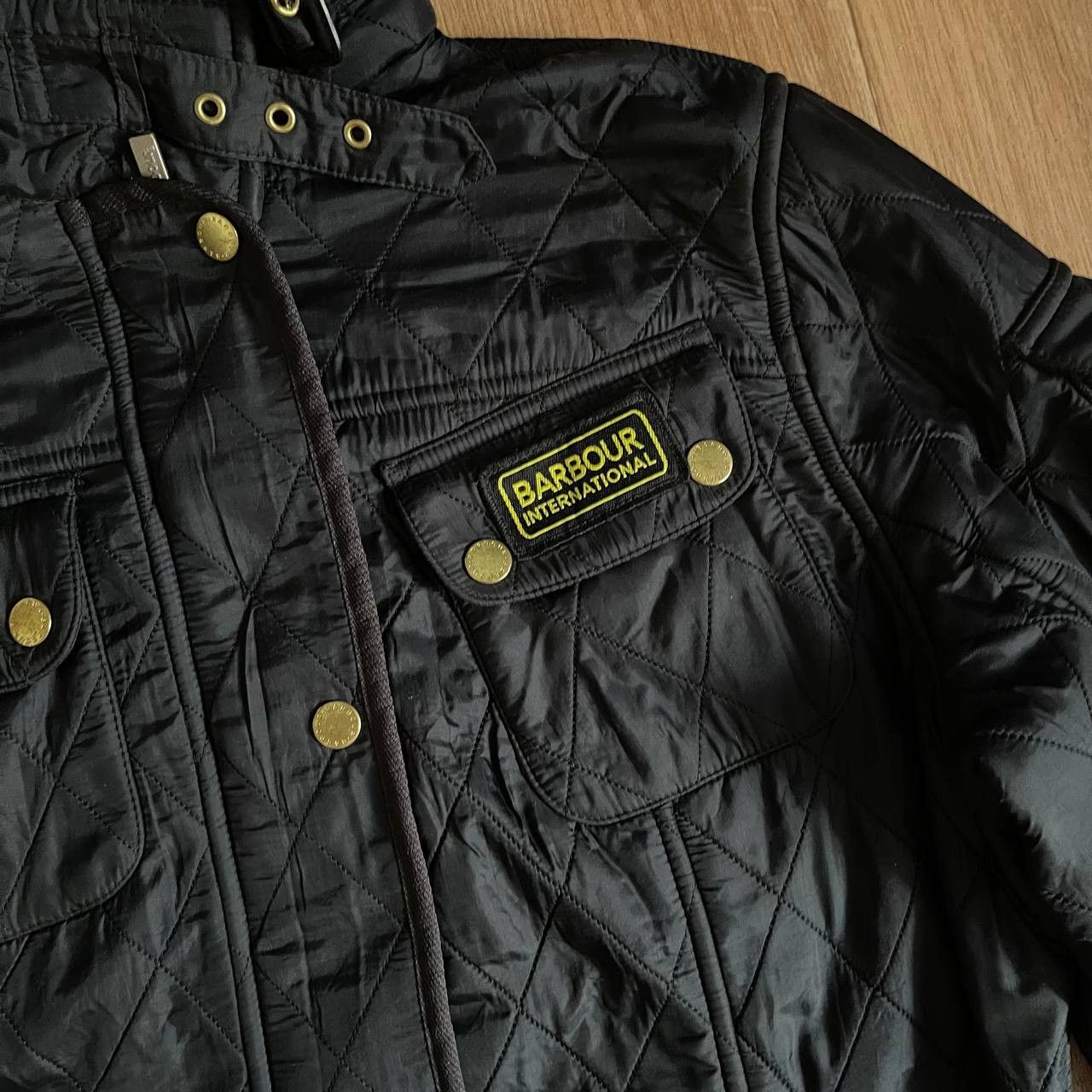 Barbour × Vintage Women’s Quilted Bomber Jacket Barbour International Size 12 Size XL / US 12-14 / IT 48-50 - 4 Thumbnail
