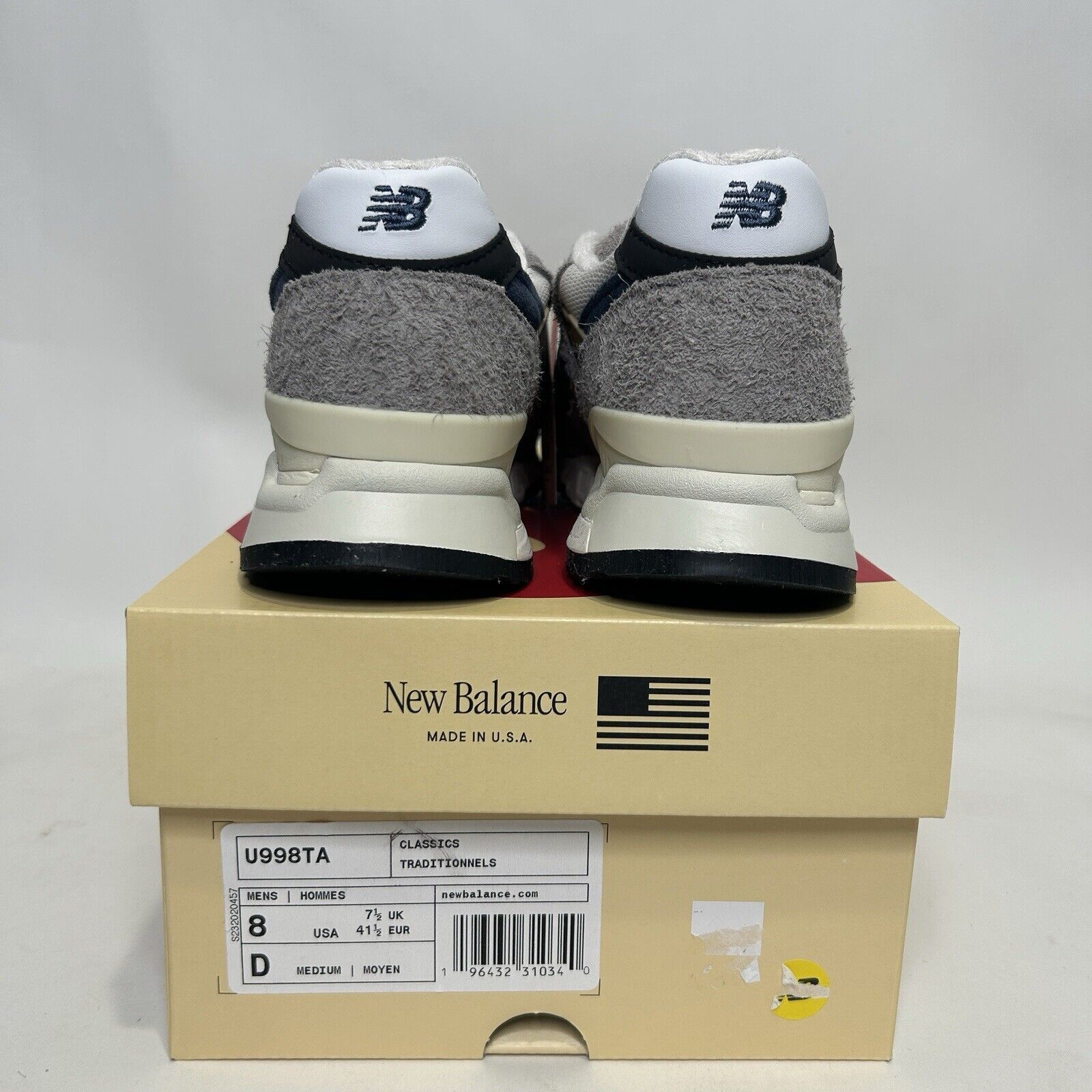 New Balance New Balance 998 MiUSA “Grey Day” 2023 Size US 8 / EU 41 - 4 Thumbnail