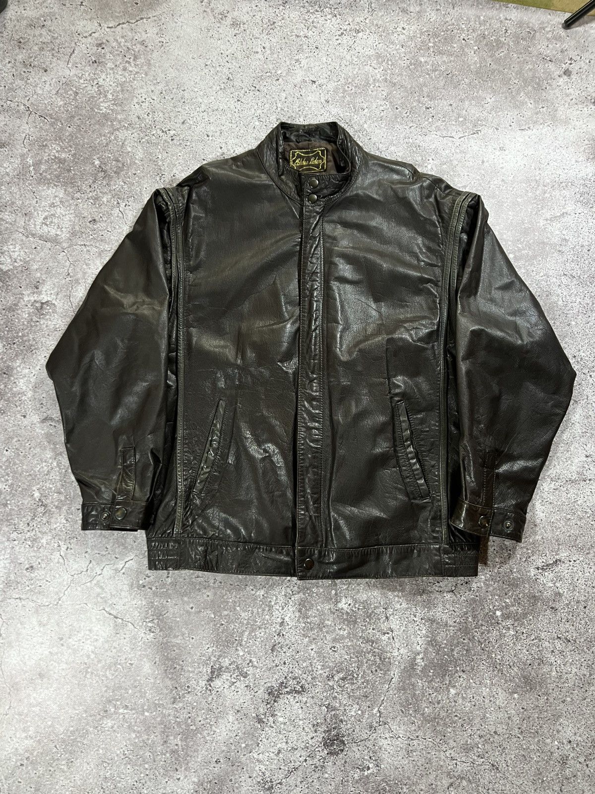 Japanese Brand Vintage Japanese Archival Leather Jacket Opium Style Y2k Size US M / EU 48-50 / 2 - 1 Thumbnail