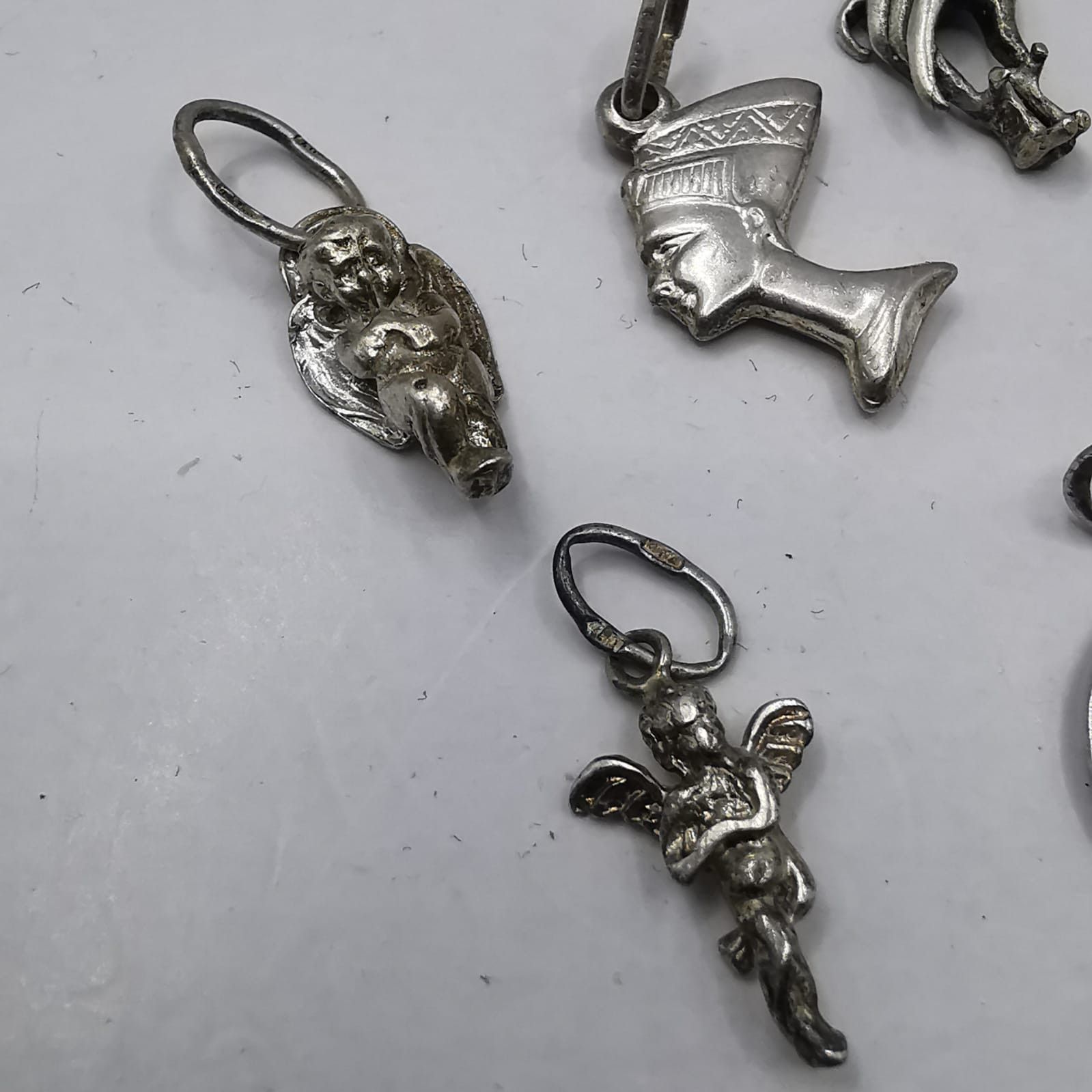 Sterling Silver Vintage Set of Pendants 925 Sterling Silver Jewelry 11,21g Size ONE SIZE - 3 Thumbnail