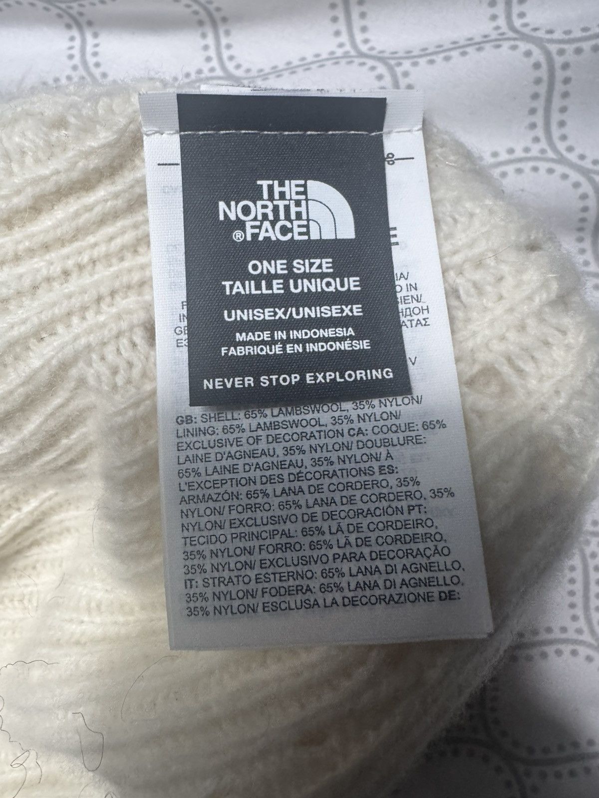 Kaws × The North Face Kaws x TNF Moonlight Ivory Beanie Size ONE SIZE - 5 Thumbnail