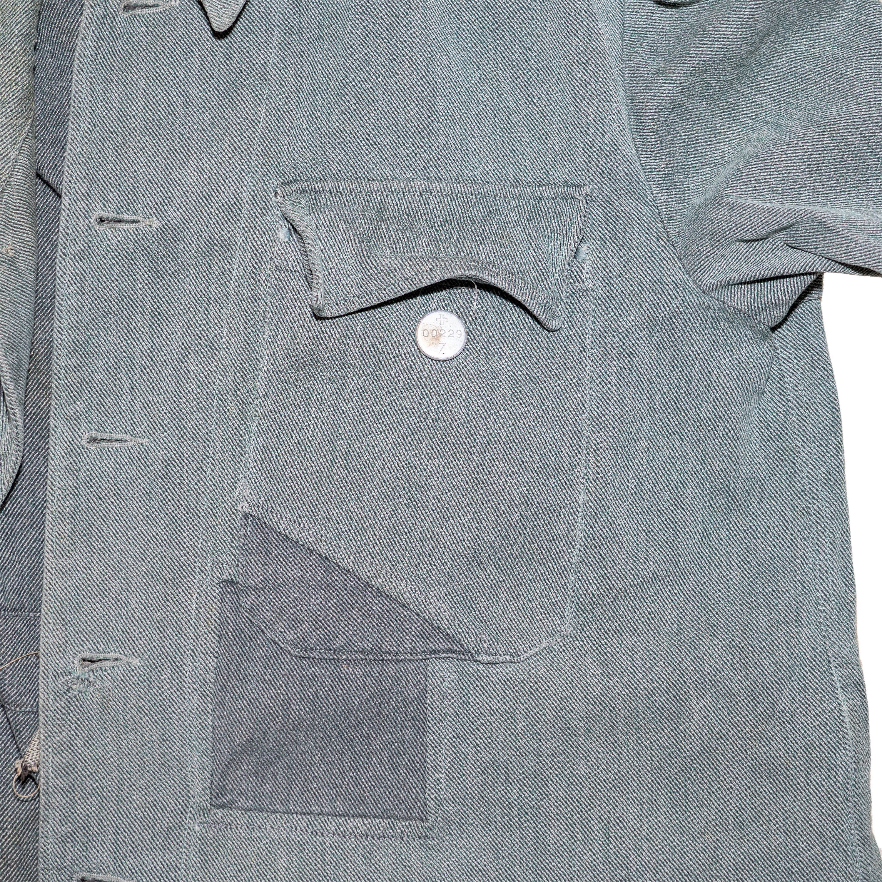 Vintage Vintage Swiss Army HBT Fatigue Jacket Denim Size US XL / EU 56 / 4 - 2 Thumbnail