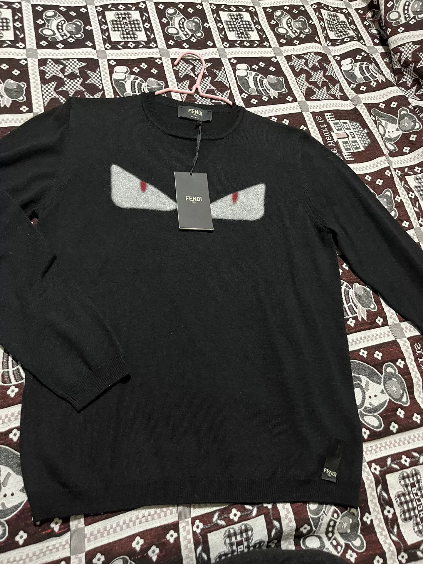 Fendi Fendi New Monster Black Wool Sweater Size US S / EU 44-46 / 1 - 1 Thumbnail