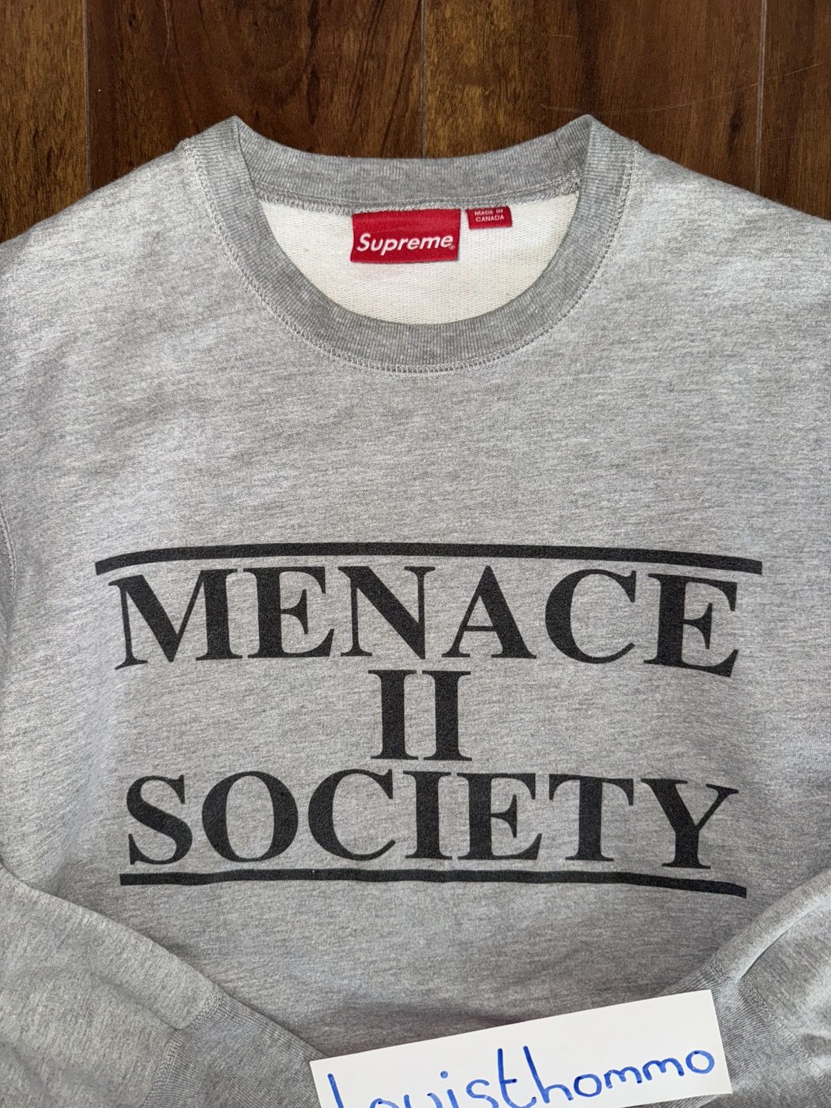 Supreme Supreme SS14 Menace To Society Crewneck/Sweatshirt Size US M / EU 48-50 / 2 - 1 Thumbnail