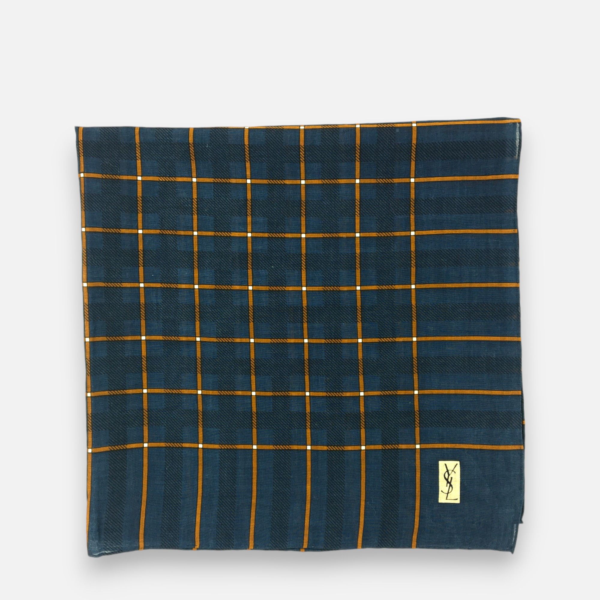 Japanese Brand Vintage Yves Saint Laurent Handkerchief Neckerchief Bandana Size ONE SIZE - 2 Thumbnail