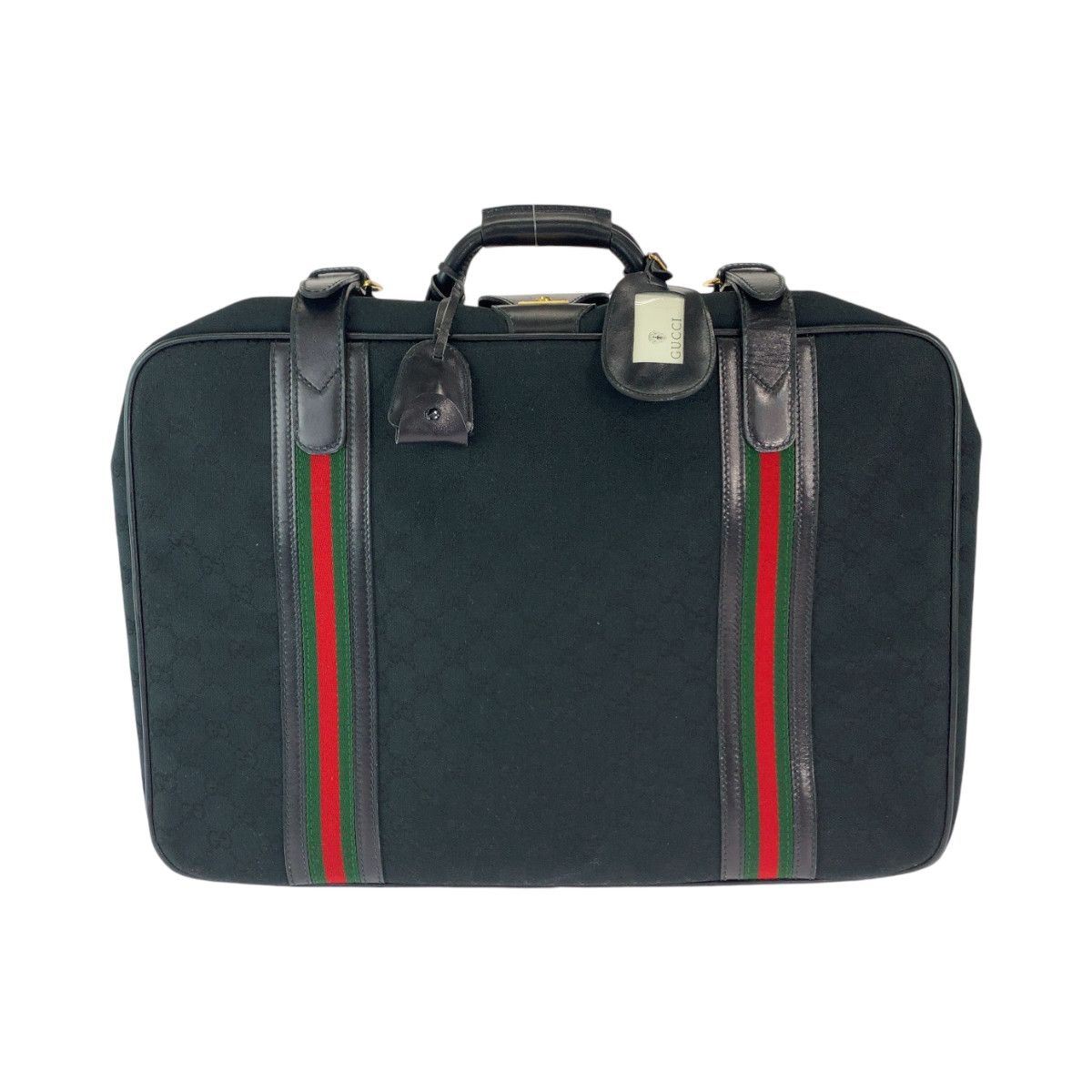 Gucci Gucci Gucci Vintage GG Canvas Boston Bag Black Canvas Travel Bag 24 010 524 50 in Very Good Condition Size ONE SIZE - 1 Thumbnail