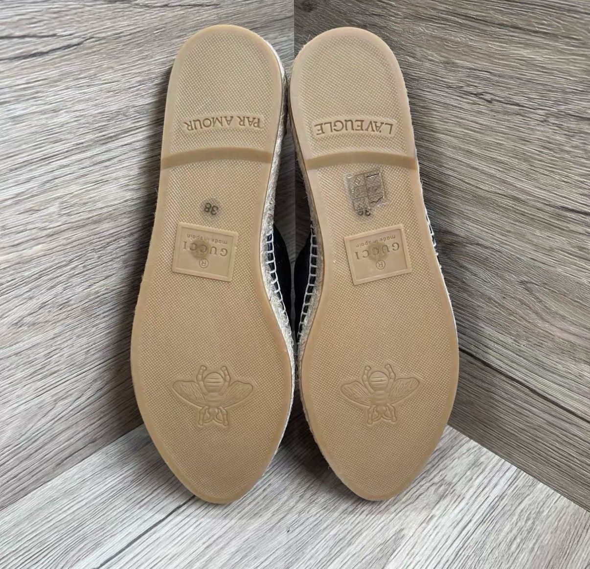 Gucci Gucci Espadrilles Black Double G Straw Mule Slides J41 Size US 8 / IT 38 - 6 Thumbnail