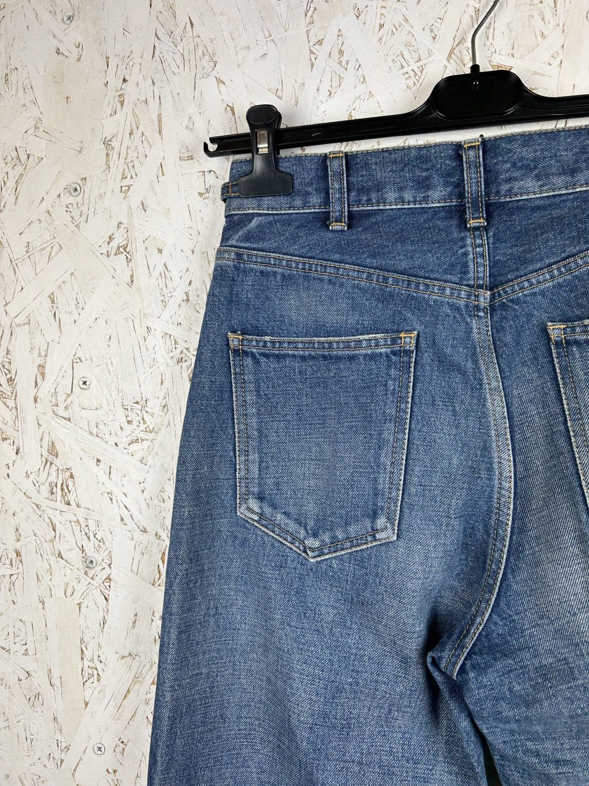 Celine Celine Triomphe Signature Cut Off Washed Flare Jeans Size 28" / US 6 / IT 42 - 9 Thumbnail
