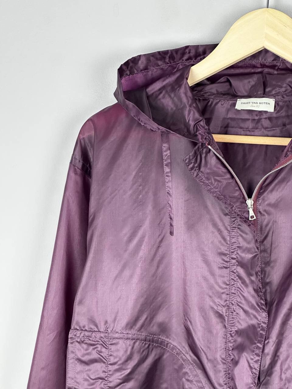 Dries Van Noten Dries Van Noten Purple Nylon Shiny Anorac Jacket Size M / US 6-8 / IT 42-44 - 6 Thumbnail