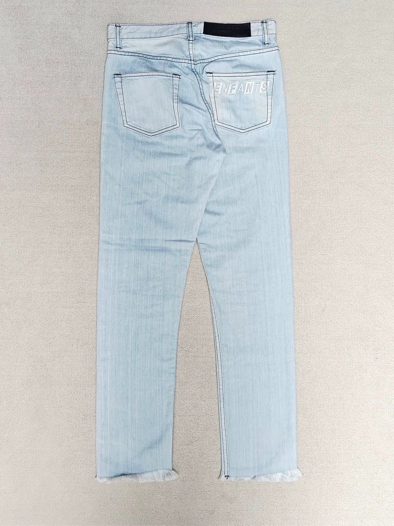 Enfants Riches Deprimes Enfants Riches Deprimes Slogan Leather Destroy Light Blue J Size US 31 - 1 Thumbnail