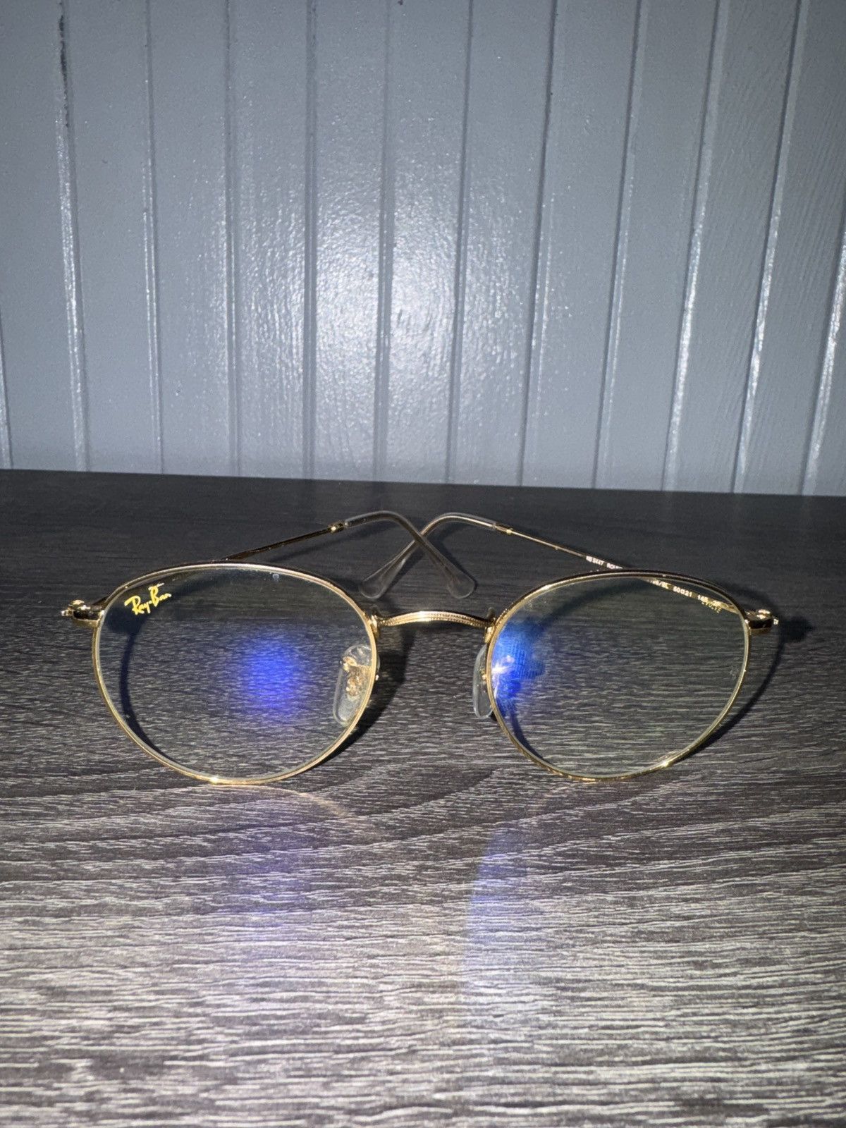 Ray-Ban RB3447 Round Glasses Gold / Photochromic Lenses