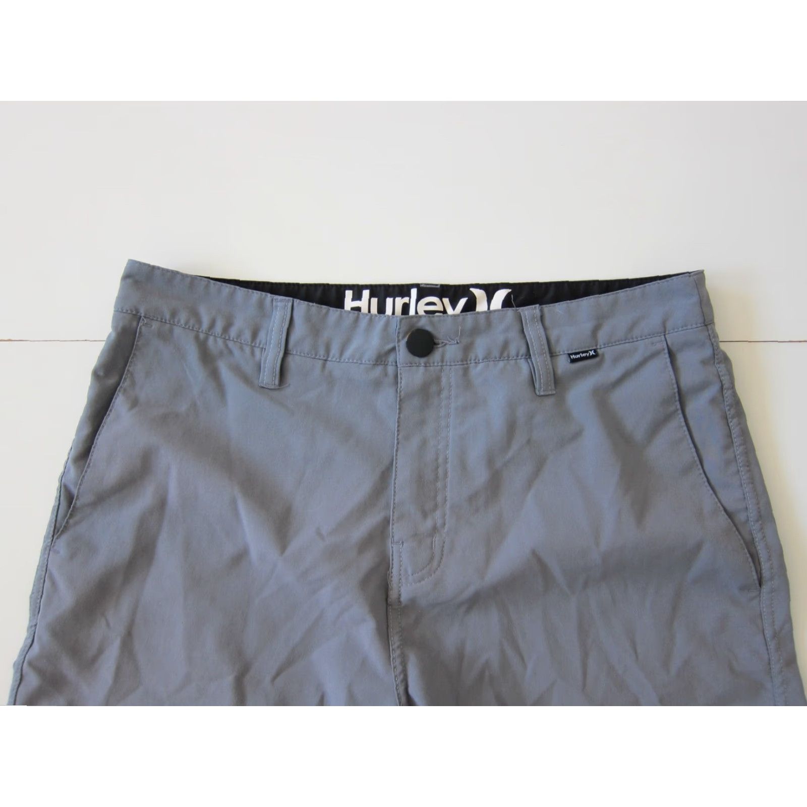 Hurley Hurley Grey Stretch Active Hike Surf Lightweight Chino Short Men 30 Size US 30 / EU 46 - 3 Thumbnail