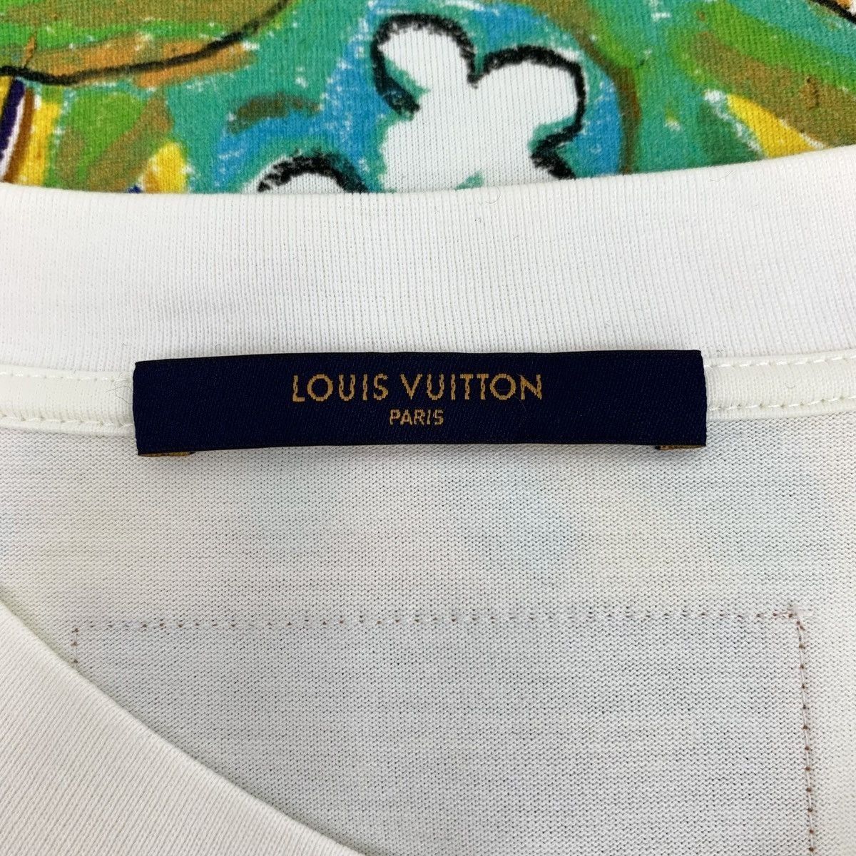 Louis Vuitton White Short-Sleeve Graphic T-Shirt Size US L / EU 52-54 / 3 - 5 Thumbnail