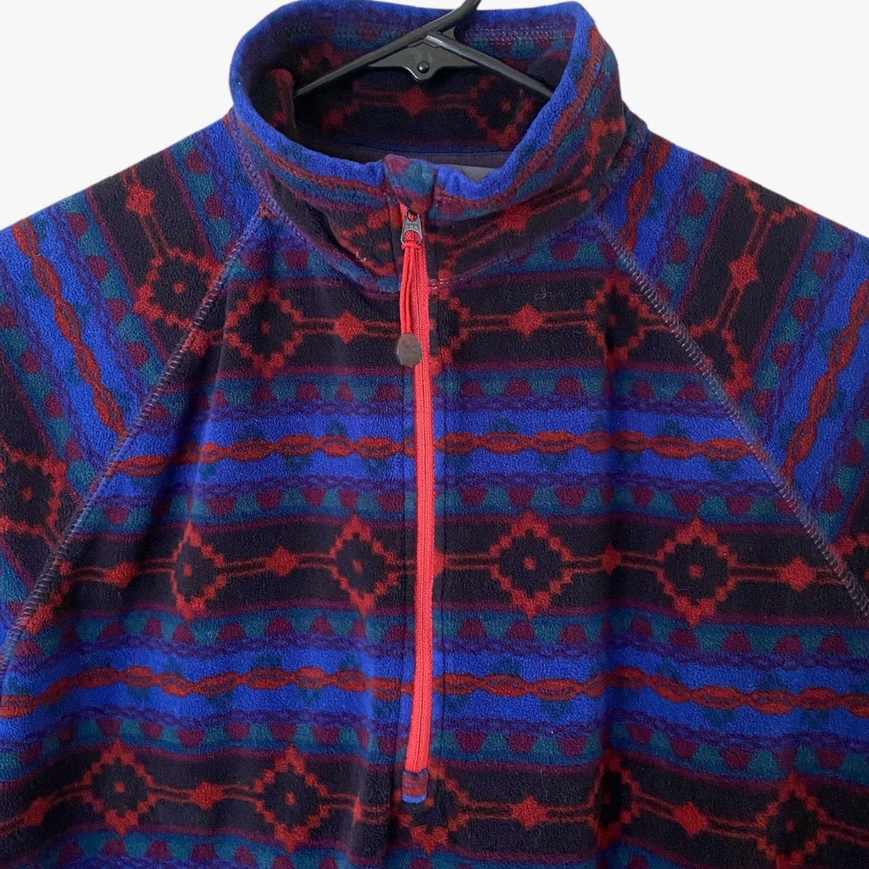 Eddie Bauer VINTAGE Eddie Bauer Quest Fleece Aztec Quarter-Zip Women's Large Long-Sleeve Pullover Size L / US 10 / IT 46 - 5 Thumbnail