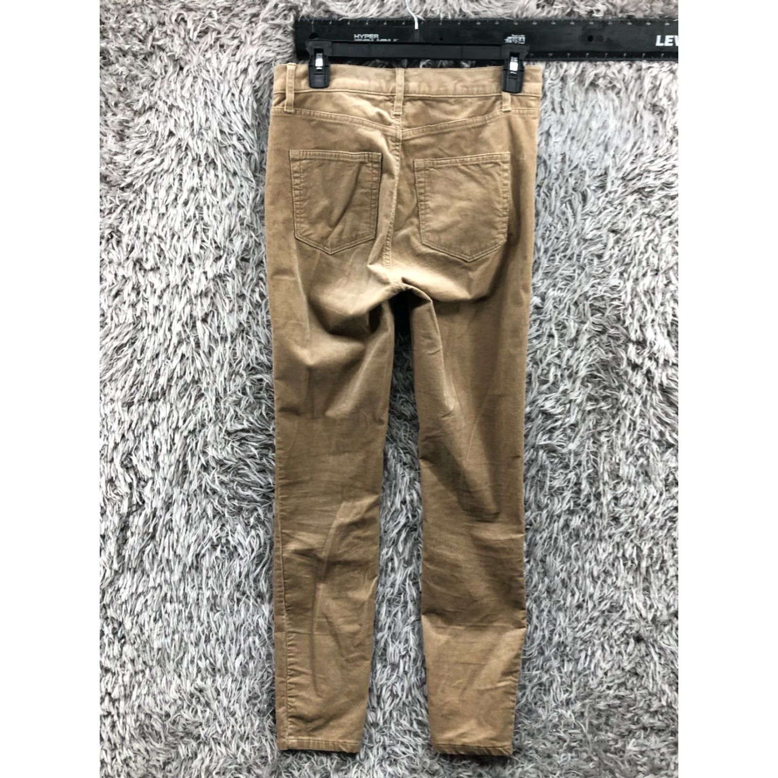 Ann Taylor Loft High Waist Skinny Ankle Pants Corduroy Beige Size 2 Womens Size 26" / US 2 / IT 38 - 5 Thumbnail