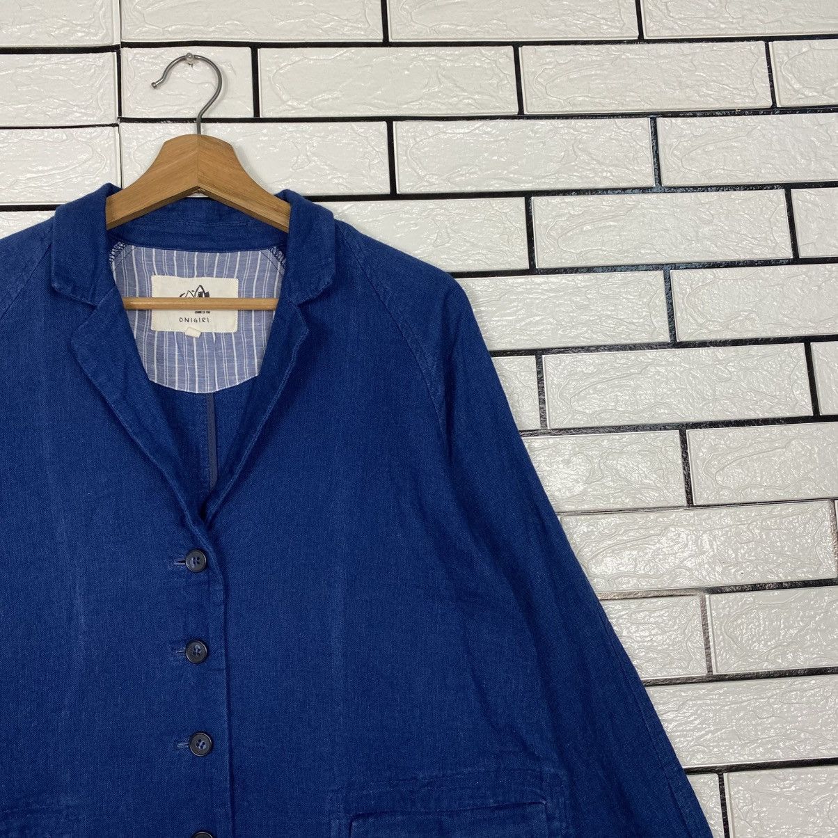 Kapital 📌Vintage Indigo Jacket Sissoko Design Blue Blue Onigiri Size US L / EU 52-54 / 3 - 7 Thumbnail