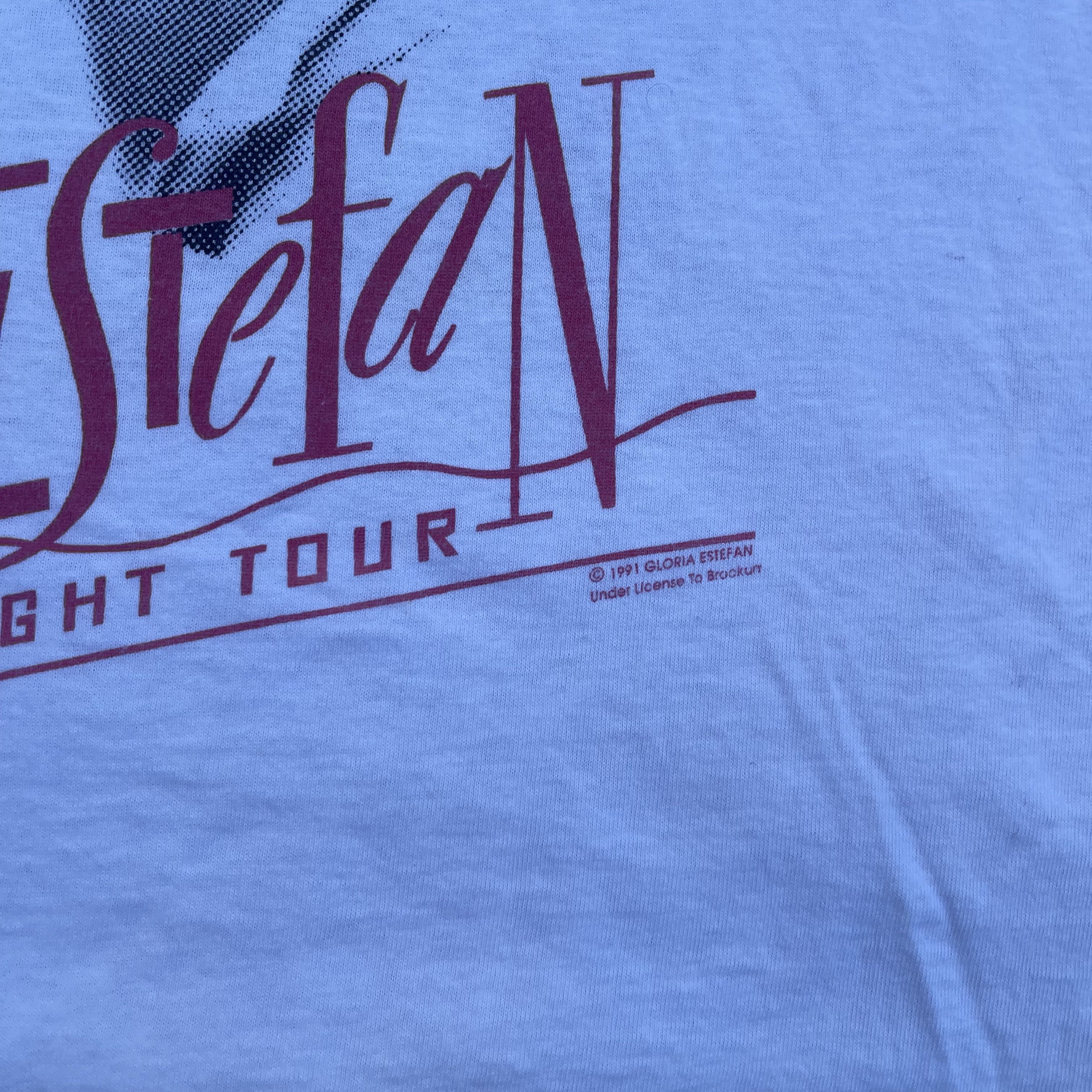 Vintage 1991 Gloria Estefan Into the Light Tour T-shirt Size US XL / EU 56 / 4 - 3 Thumbnail