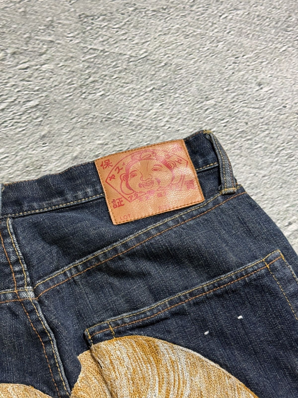 Evisu Evisu jeans daicock gold big logo embroidery selvedge denim Size US 29 - 5 Thumbnail