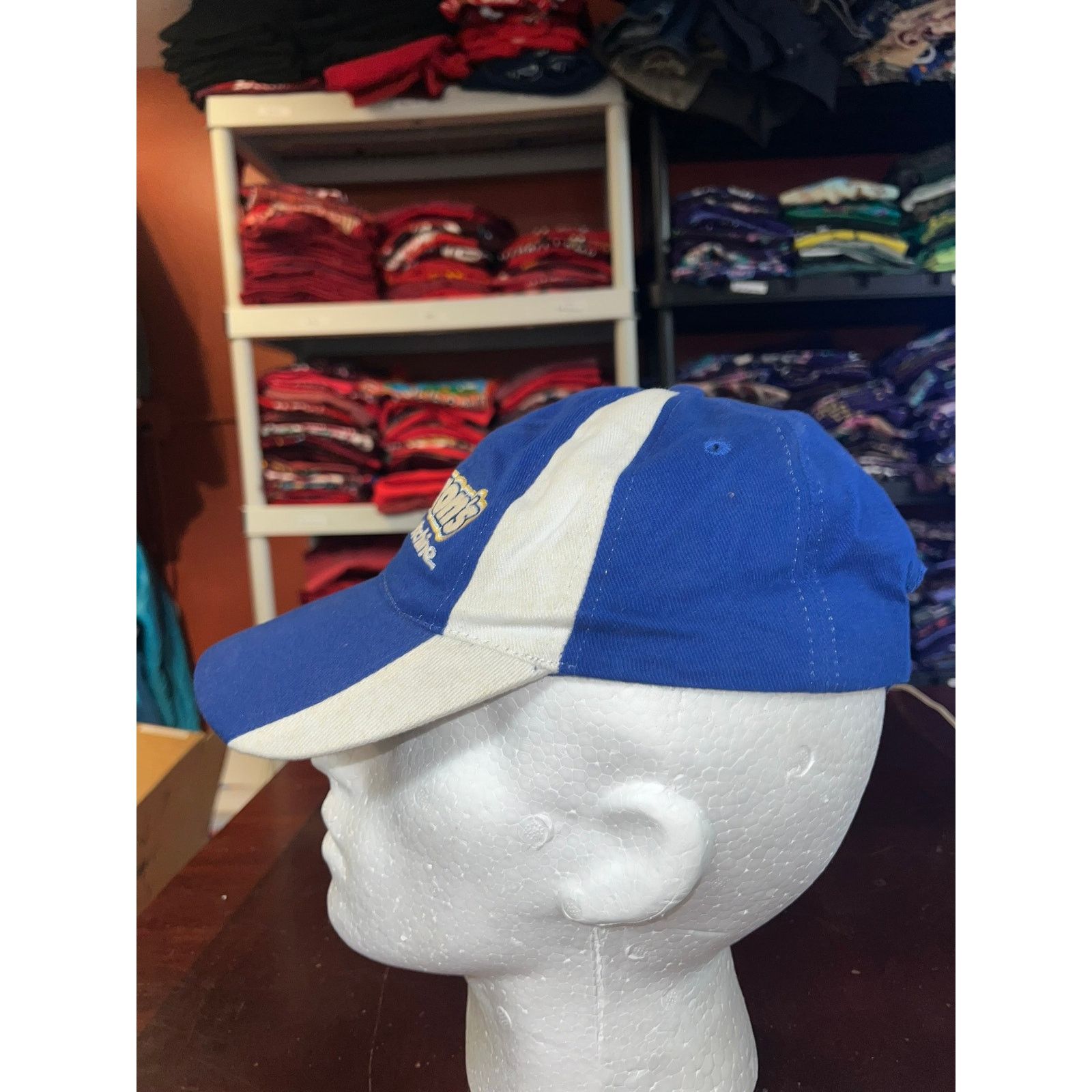 Vintage Vintage Aarons Hat Dream Machine Blue Cap Headwear Size ONE SIZE - 3 Thumbnail