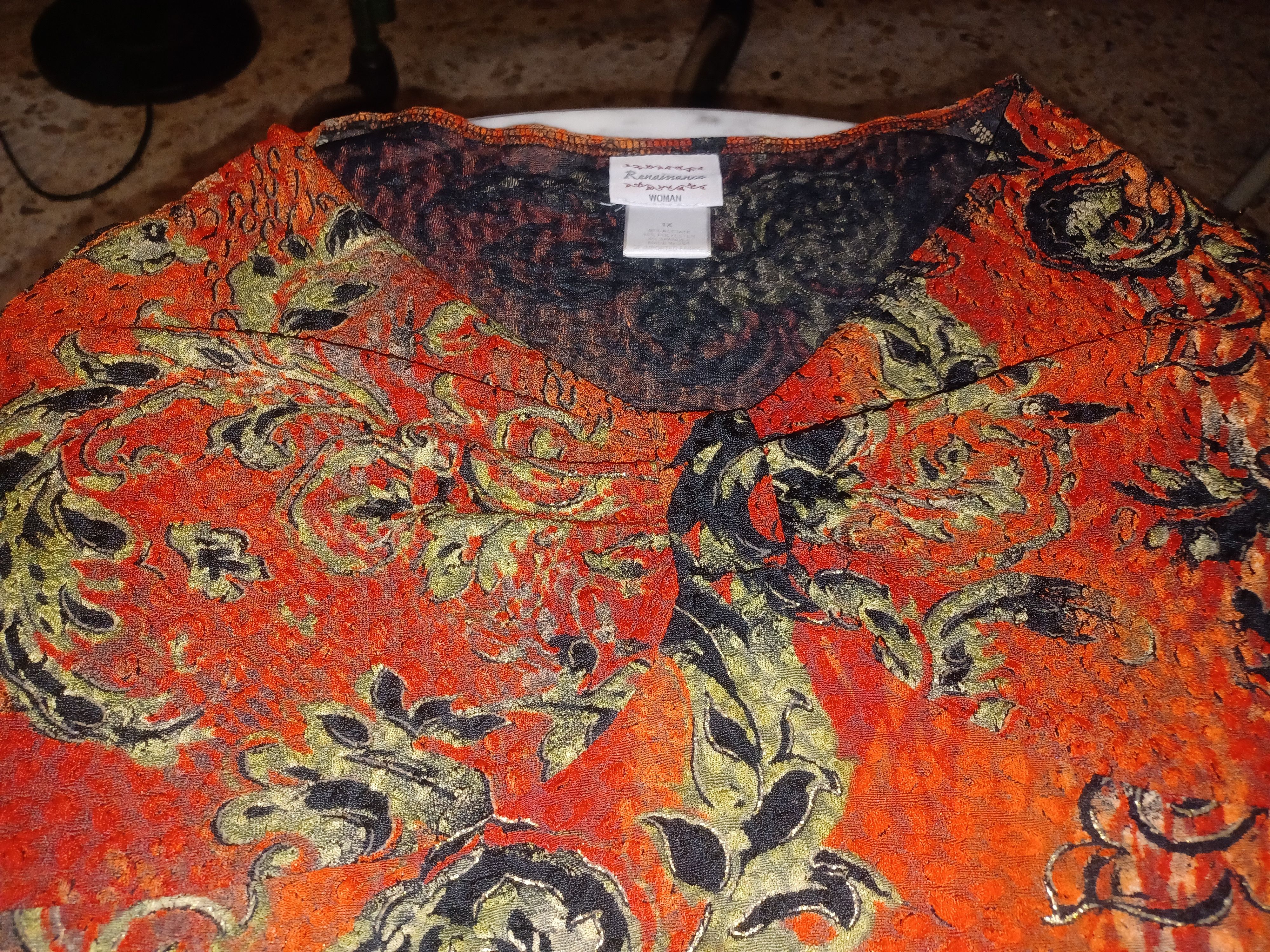 Other Renaissance Women's Blouse V-Neck XL Size XL / US 12-14 / IT 48-50 - 5 Thumbnail