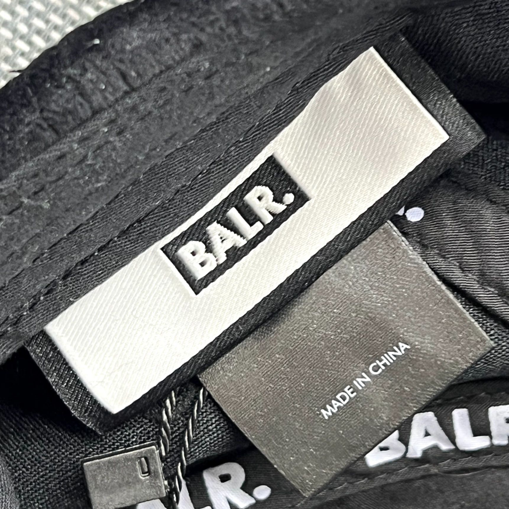 Velvet BALR. Jet Black Velvet Cap One Size Adjustable Men Baseball Cap Black Velvet Satin Polyester Cap Size ONE SIZE - 2 Thumbnail