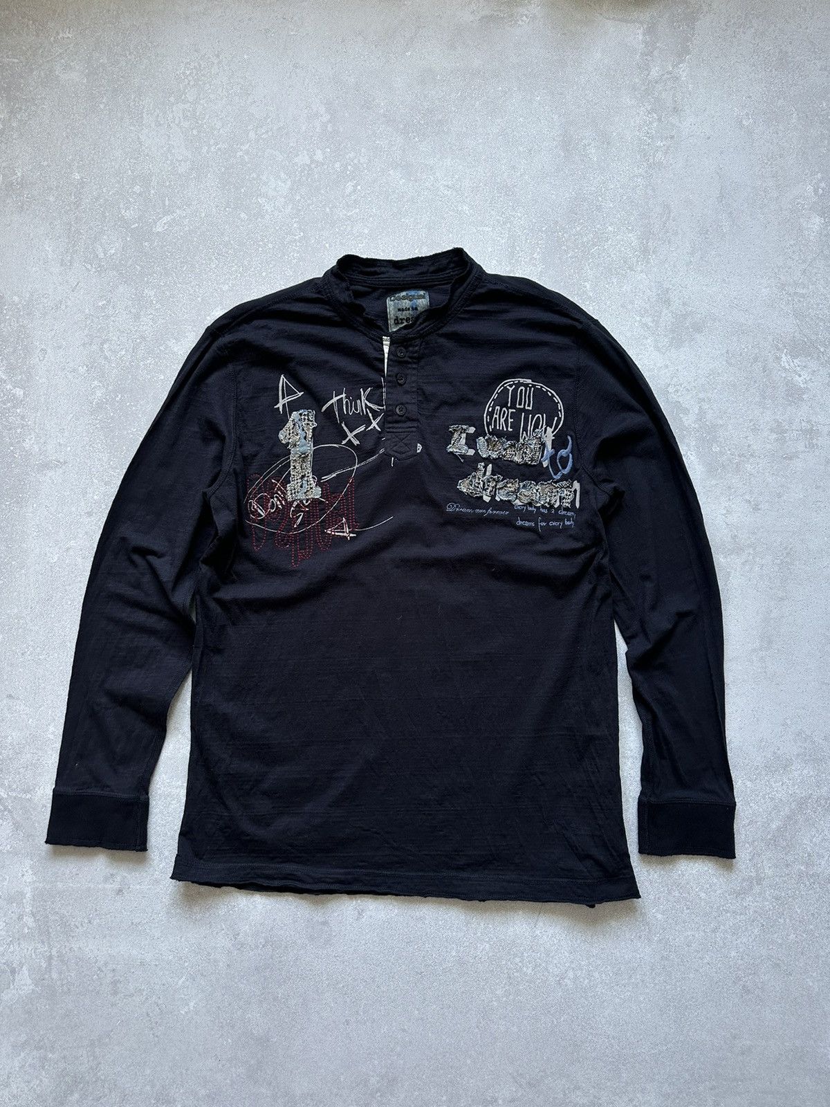 Designer × Japanese Brand Long sleeve t-shirt Desigual XXXL crazy shirts Size US XXL / EU 58 / 5 - 1 Thumbnail