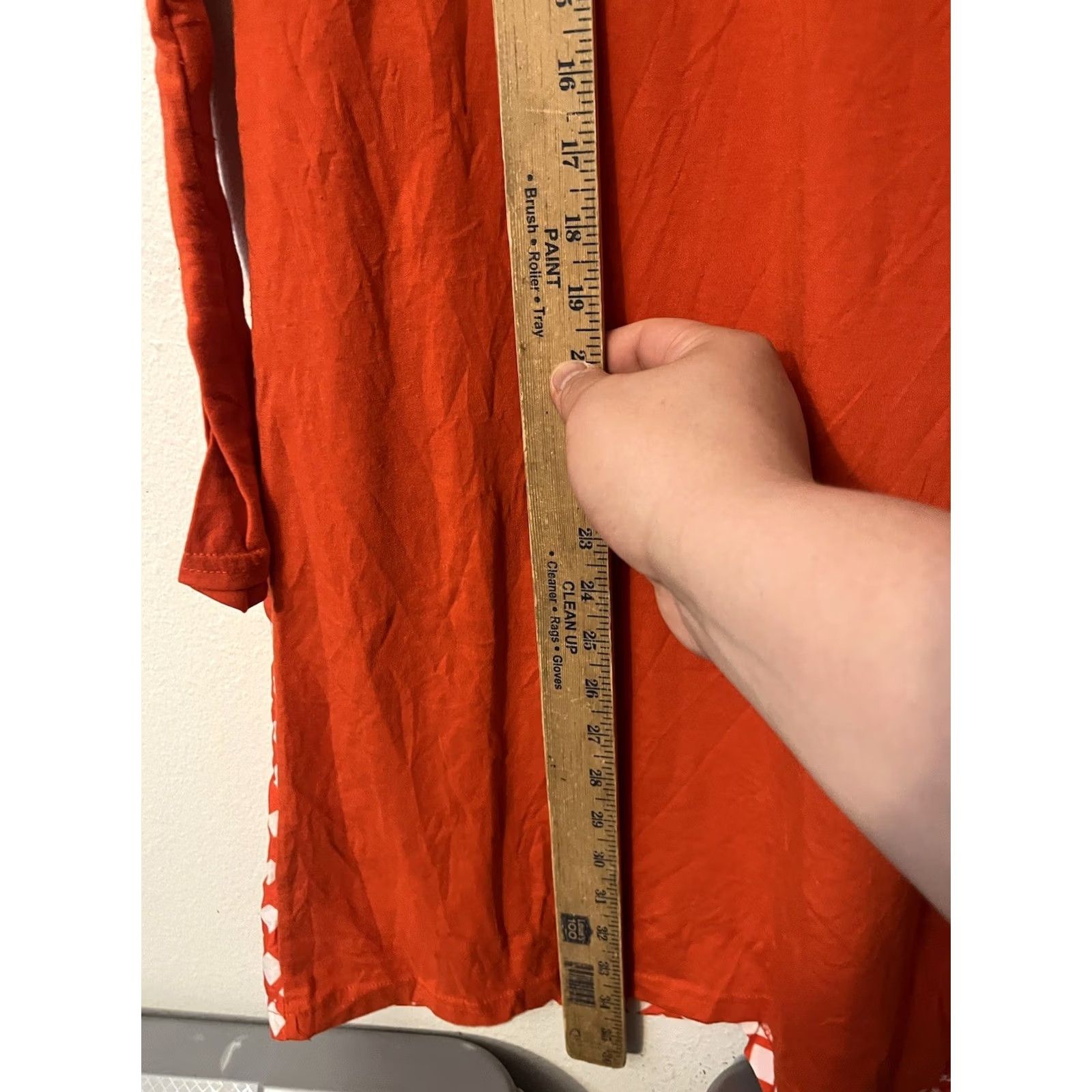 Vintage G.H.Bass & Co Casual Dress Women Medium Orange Midi Shift Long Sleeve | Casual Womens Dress M Orange Size M / US 6-8 / IT 42-44 - 4 Thumbnail