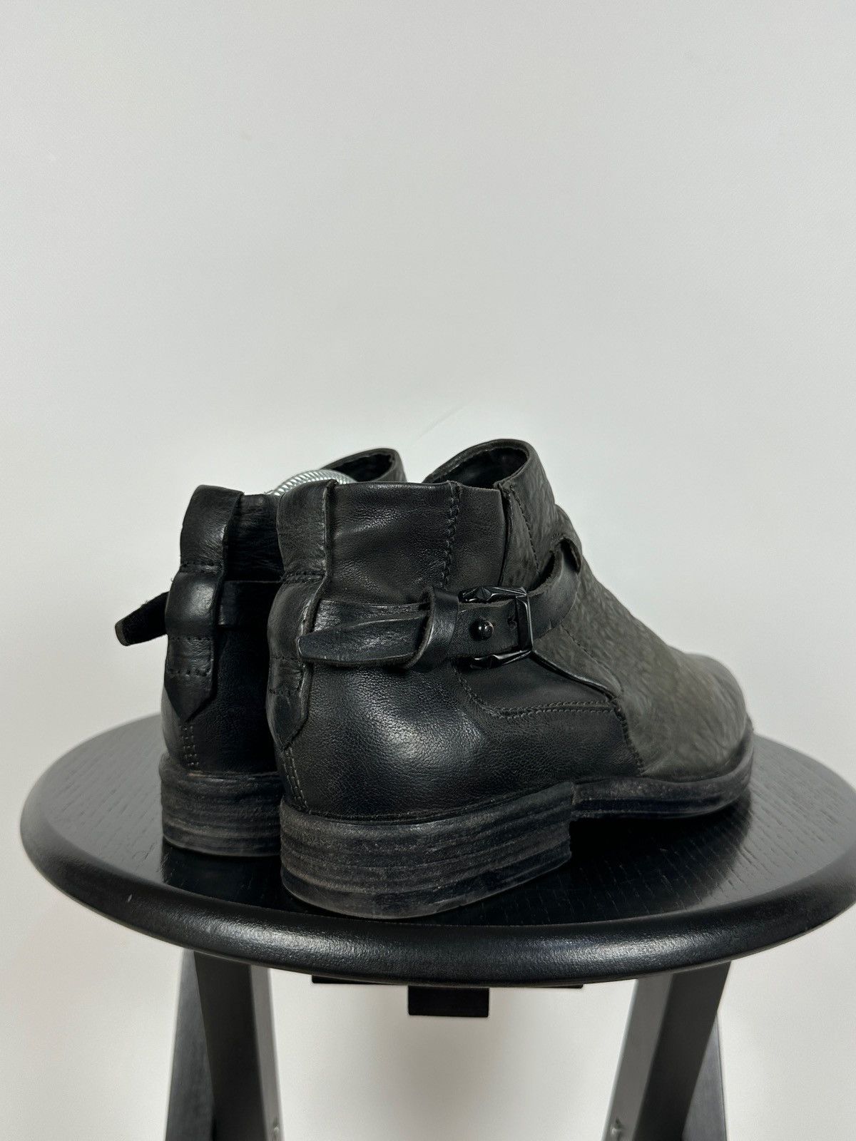A.S.98 A.S.98. Airstep Leather Biker Ankle Boots Size US 8 / IT 38 - 3 Thumbnail