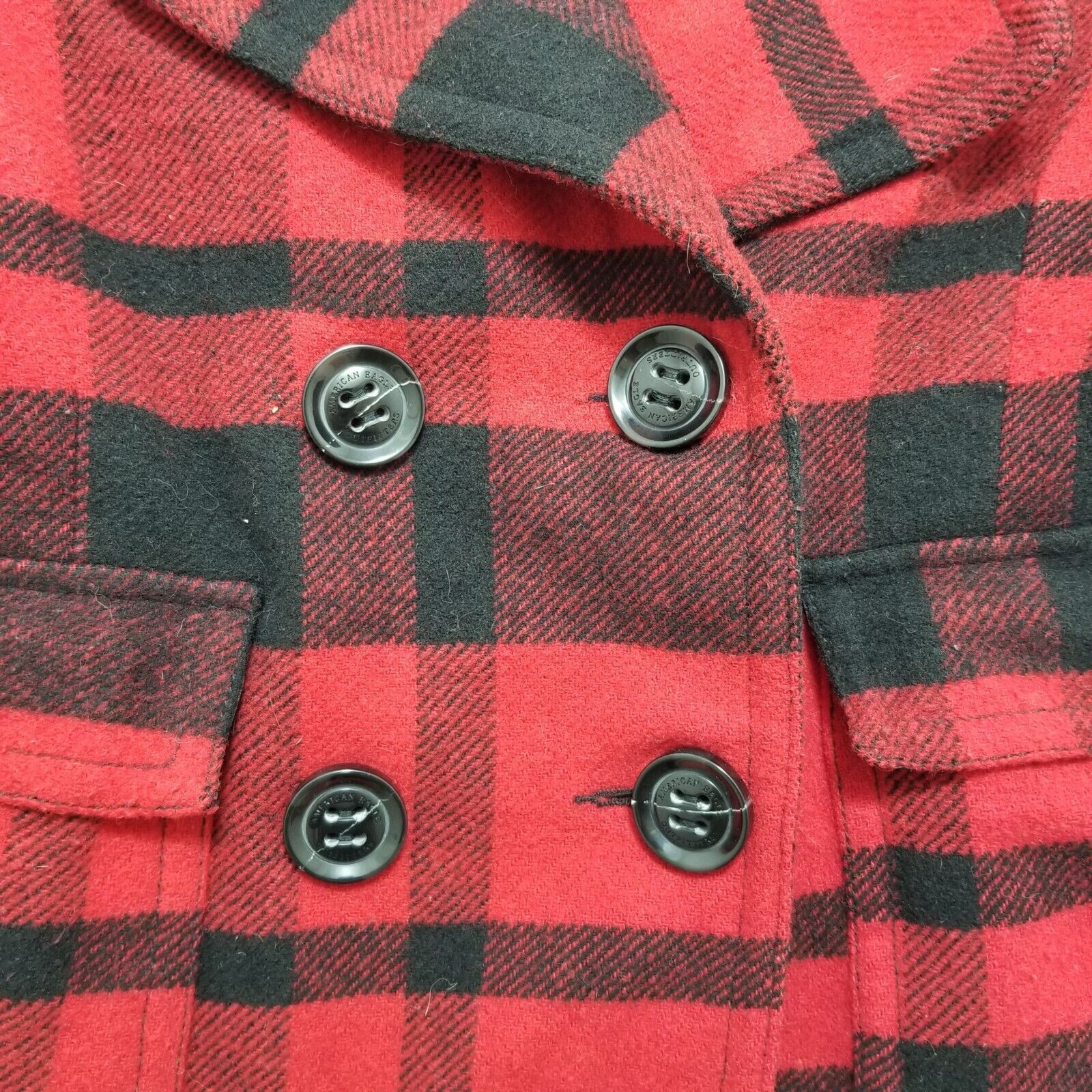 American Eagle Outfitters American Eagle Coat Jacket Womens Small Plaid Pockets Short Size S / US 4 / IT 40 - 3 Thumbnail