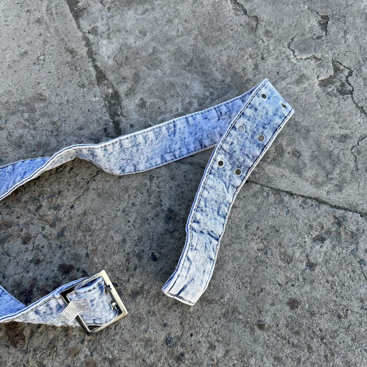 Issey Miyake × Japanese Brand Vintage Japanese Style Denim Belt Hype Crazy Fit Y2K 00s Size ONE SIZE - 3 Thumbnail