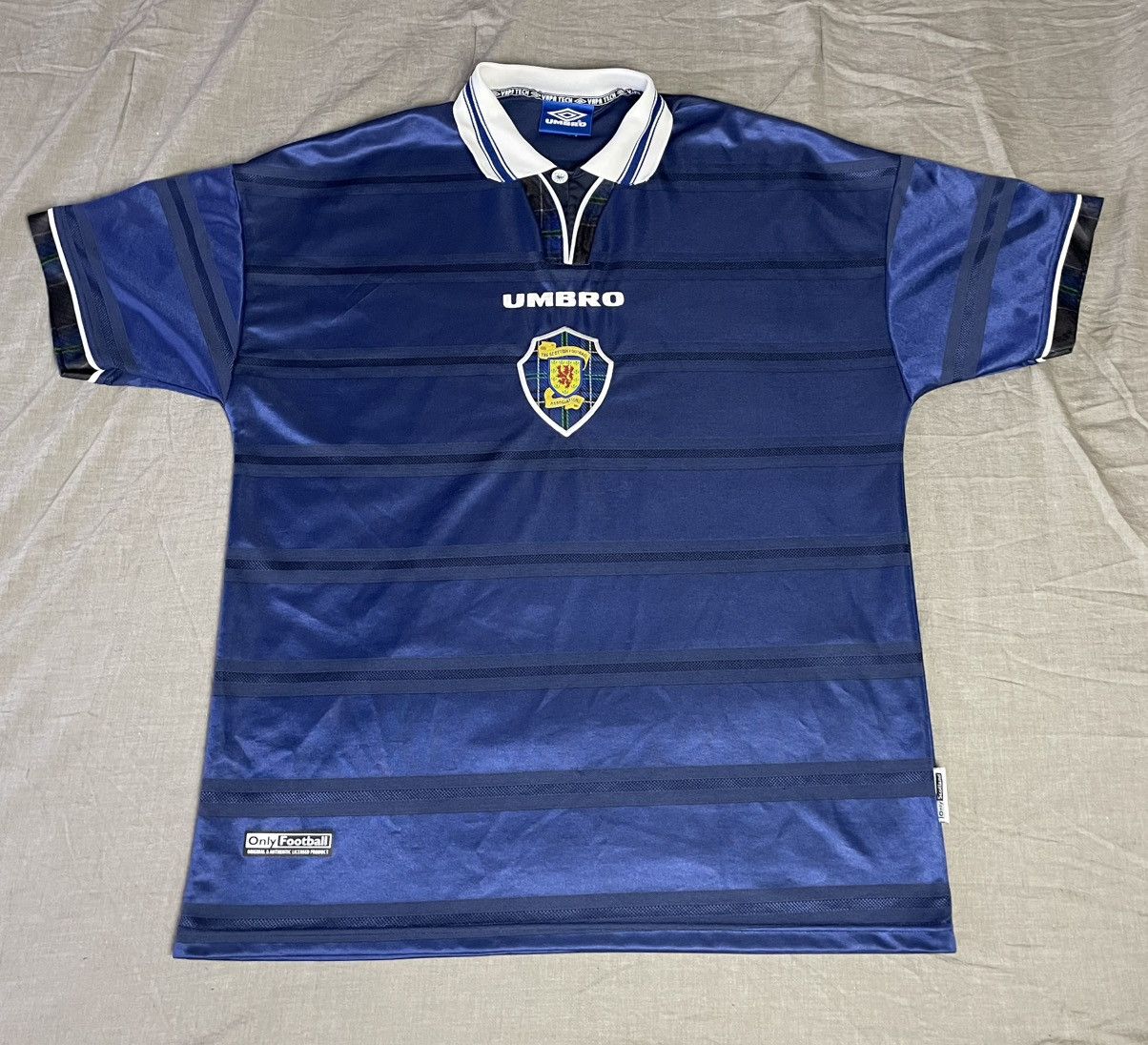 Vintage Scotland Jersey XL Blue Black 1998-2000 Used Home