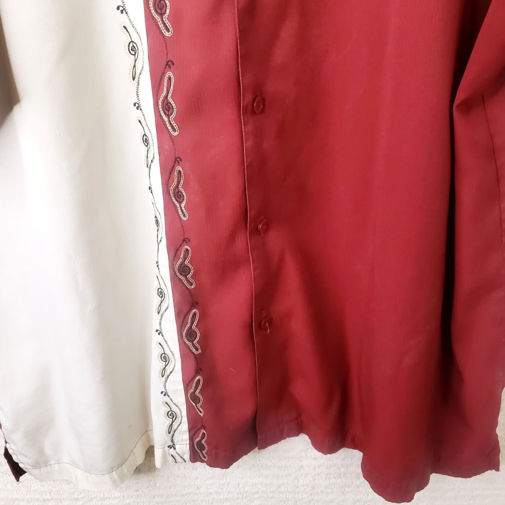 Vintage The Havanera Co. Shirt 2XLT Red White Embroidered Short Sleeve Button-Down Mens Shirt Hung Manual Size US XXL / EU 58 / 5 - 7 Thumbnail