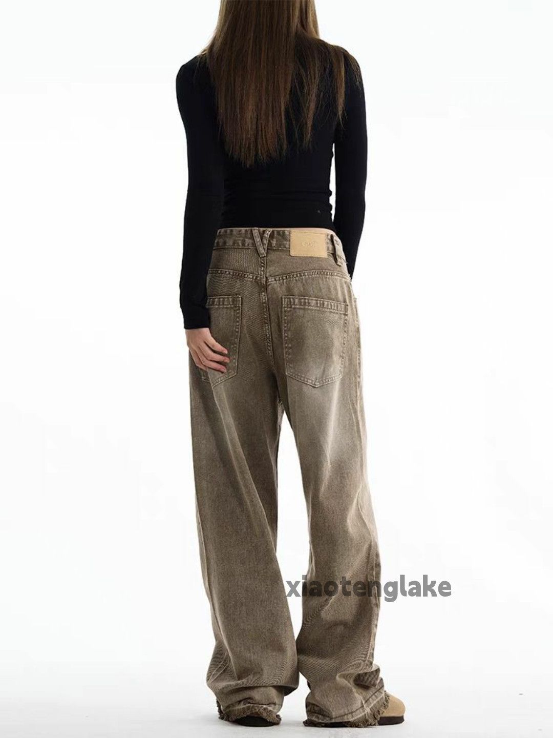 Jean × Vintage washed faded y2k yuppie loose damaged grunge jeans Size 30" / US 8 / IT 44 - 6 Thumbnail