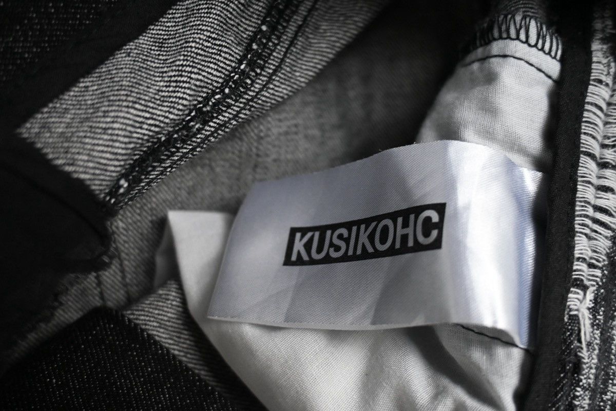Kusikohc Kusikohc heavy denim pant with white striped Size US 33 - 11 Thumbnail