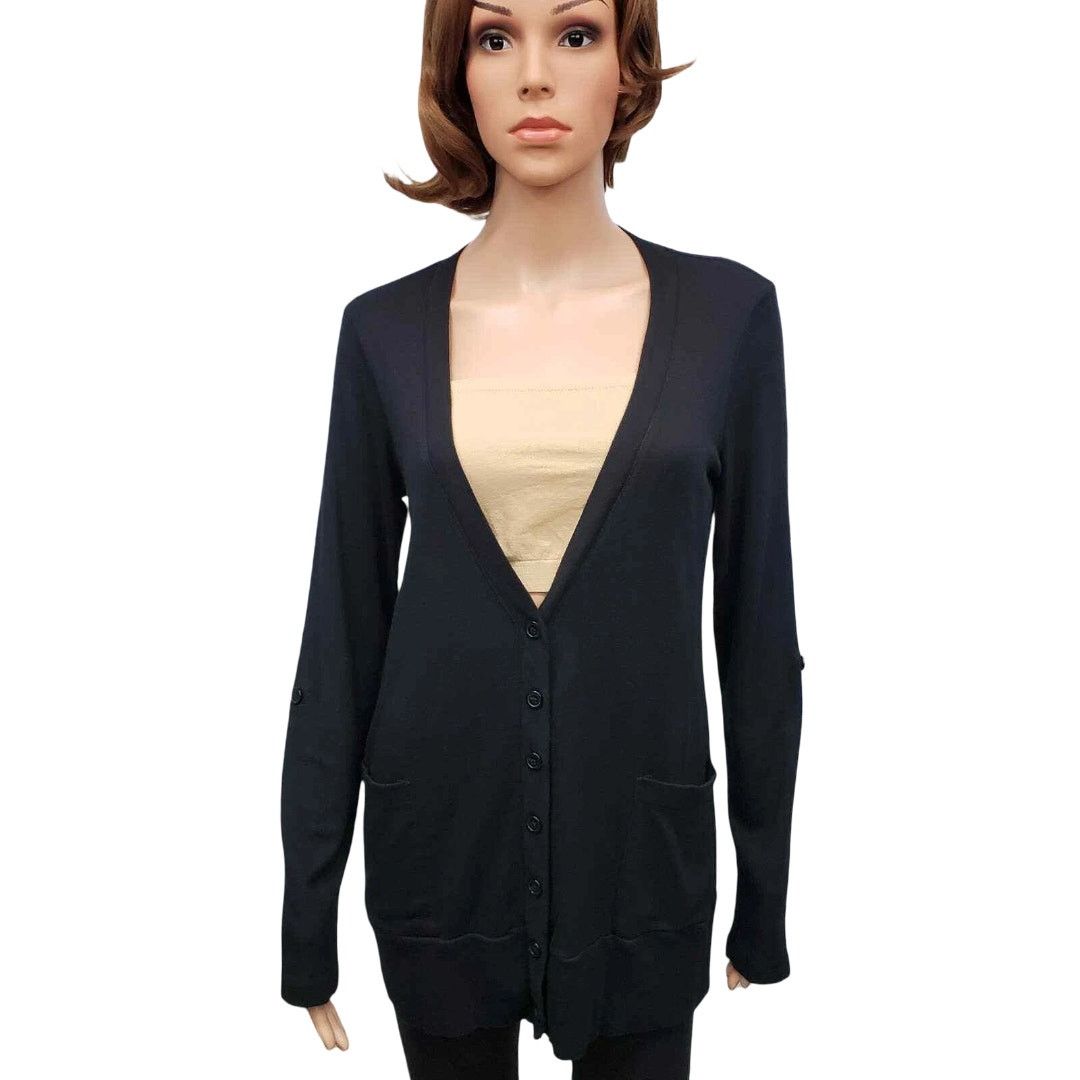 Splendid Splendid Boyfriend Cardigan Sweater Roll Tab L/S Modal Size M / US 6-8 / IT 42-44 - 2 Thumbnail