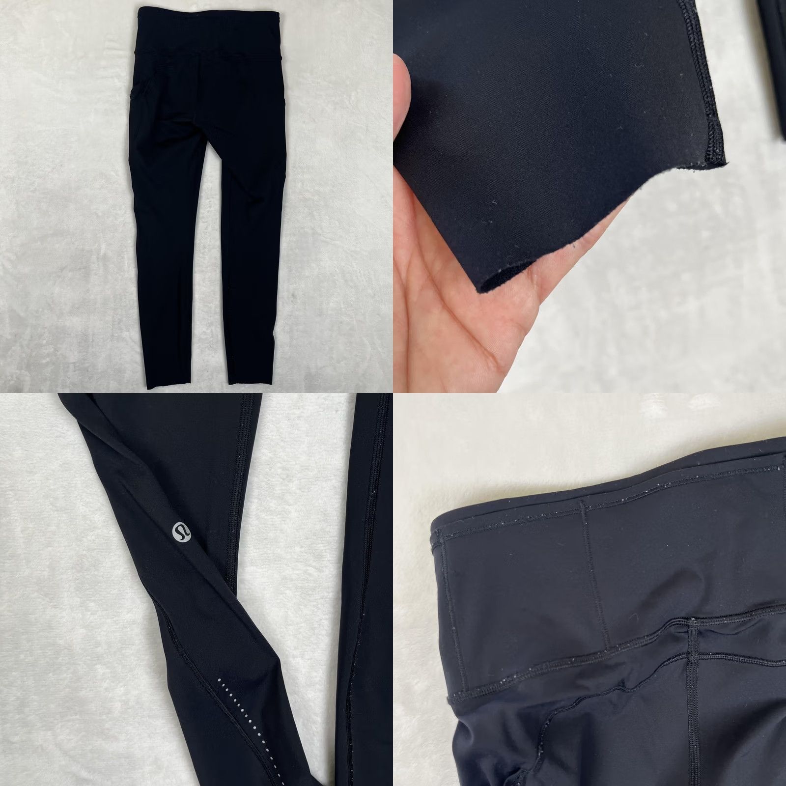 Lululemon Lululemon Leggings Women's 6 Black High Rise Ankle Pockets Reflective Size 28" / US 6 / IT 42 - 8 Thumbnail