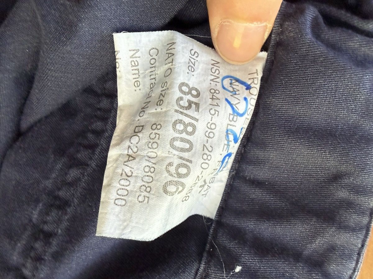 Vintage British Military Navy Blue Combat Cargo Trousers. Vintage Size US 32 / EU 48 - 4 Thumbnail
